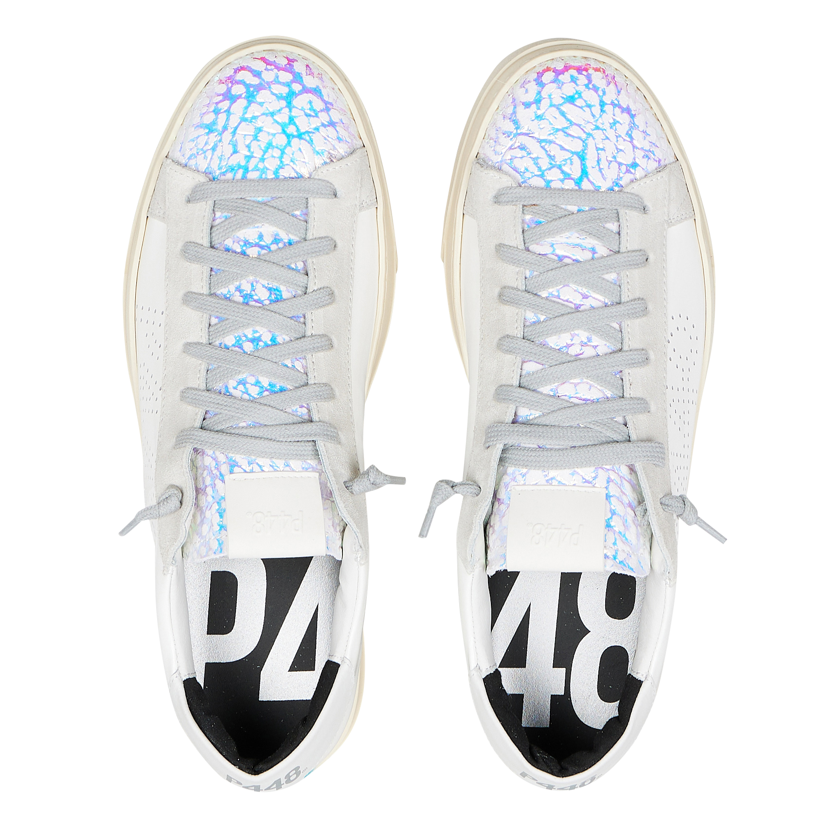 Baskets basses en cuir  P448 Blanc