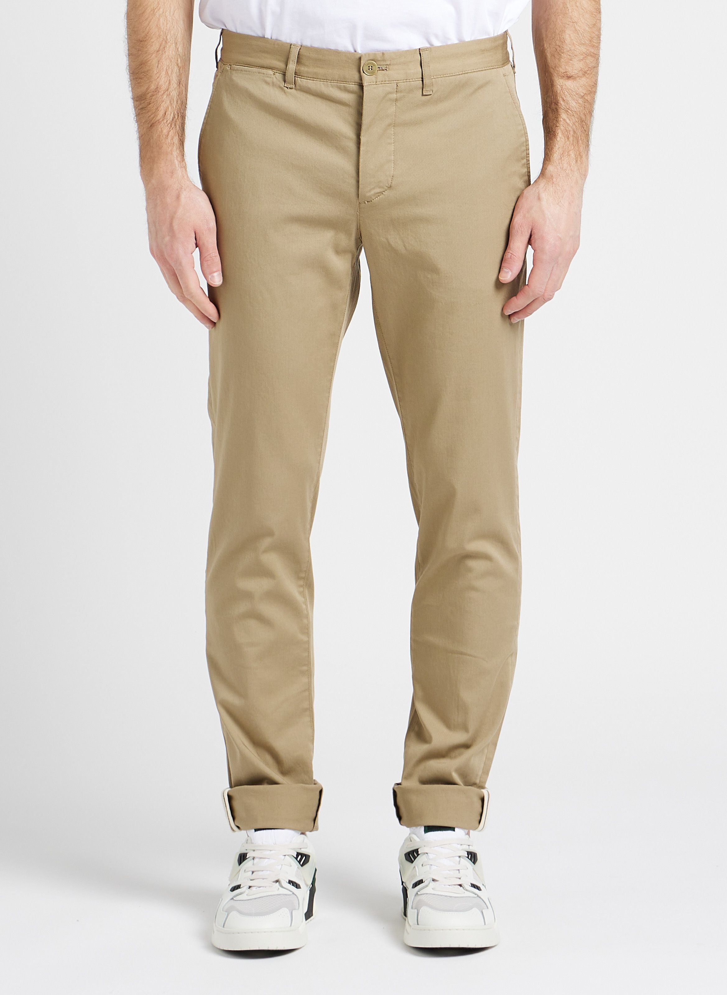 Pantalon Droit En Coton M lang Lion Lacoste Homme Place des