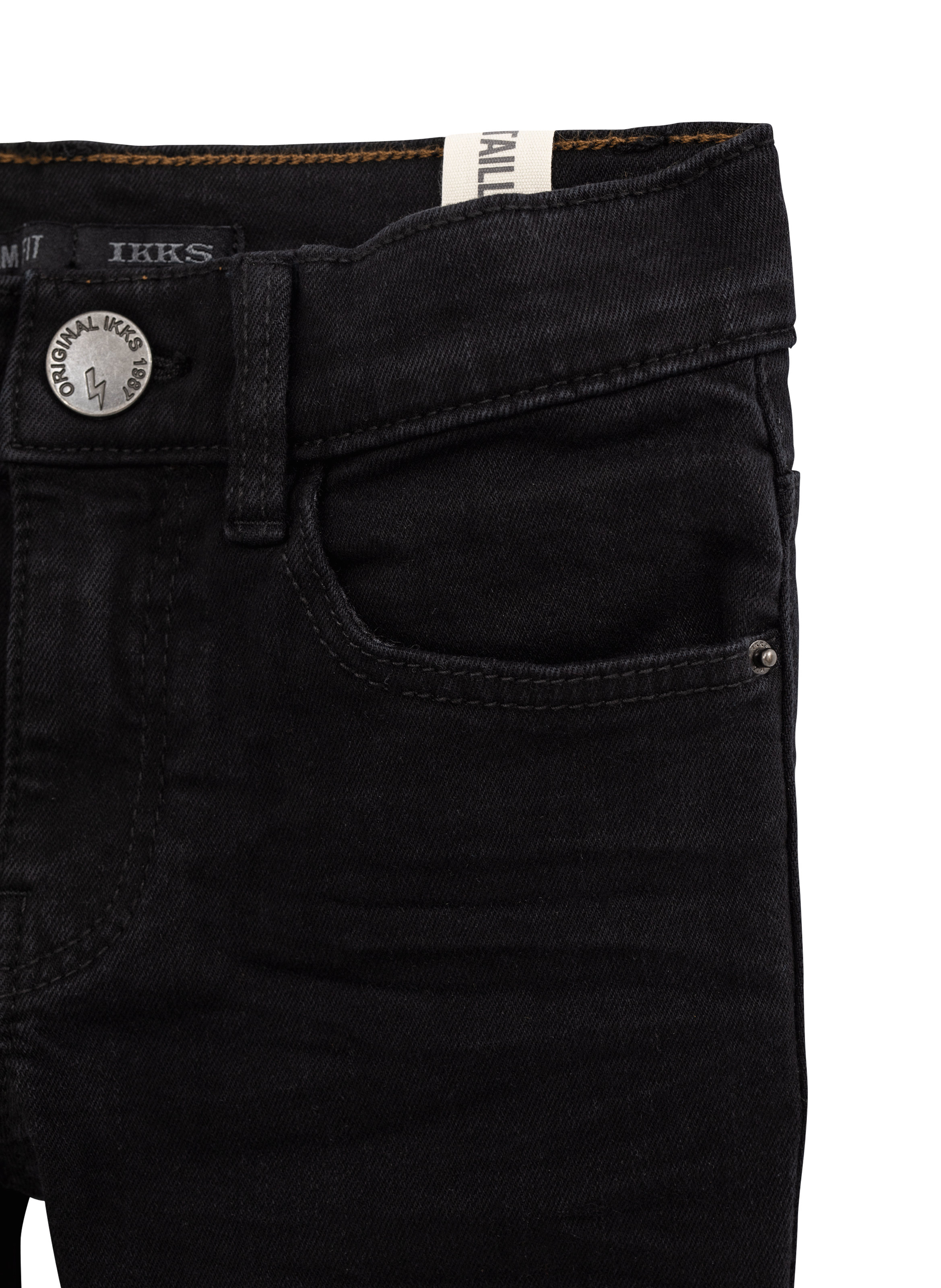 Slim-fit cotton-blend jeans IKKS JUNIOR Black