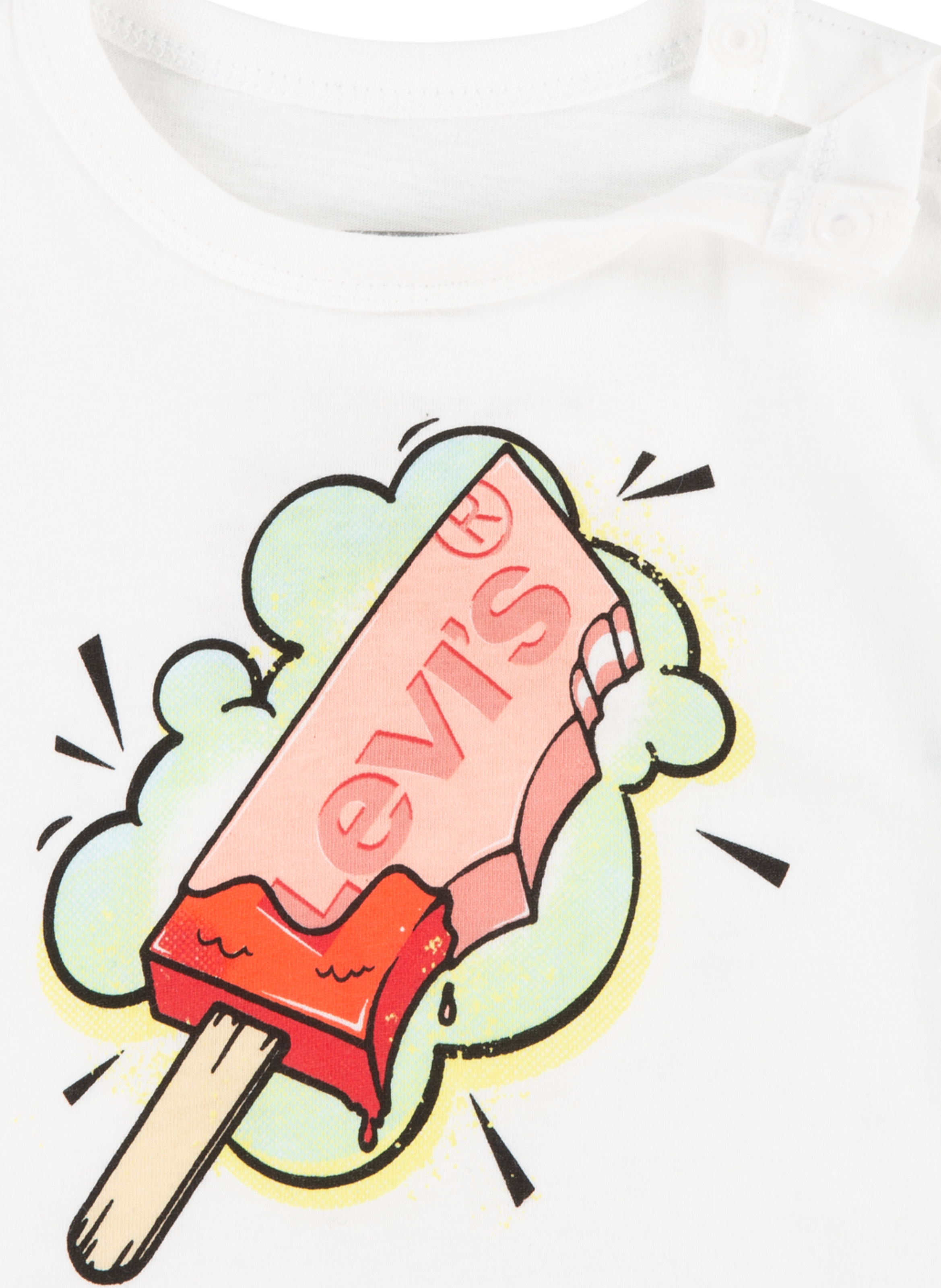 T-shirt and shorts set LEVI'S KIDS White