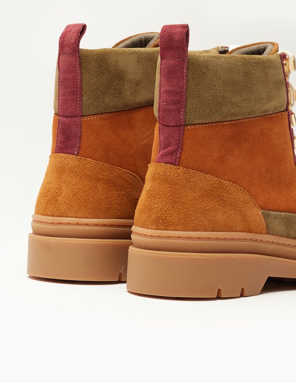 Lace-up ankle boots ODAJE EX. M.MOUSTACHE Brown