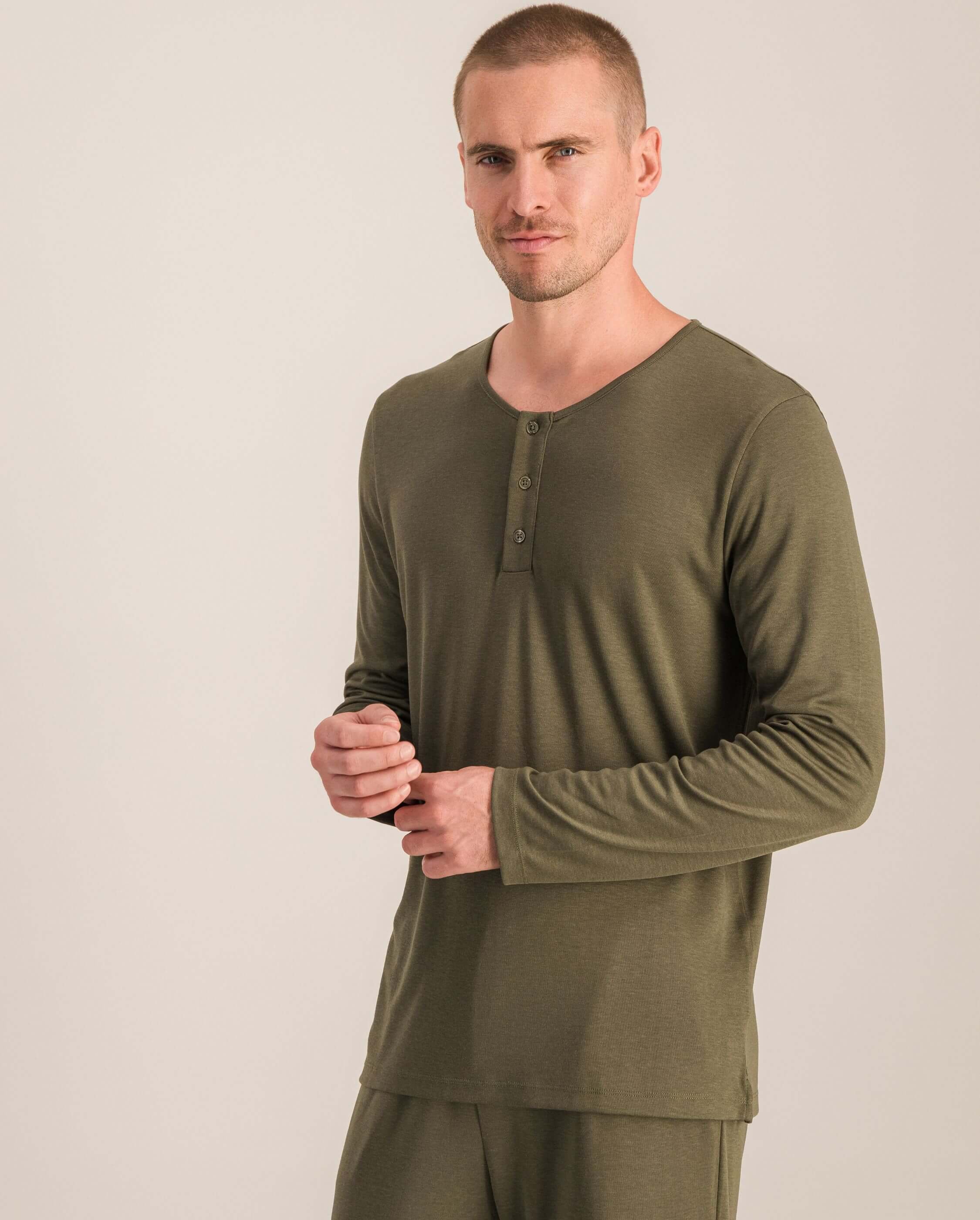 Men's pajama top, matcha ANGARDE Green