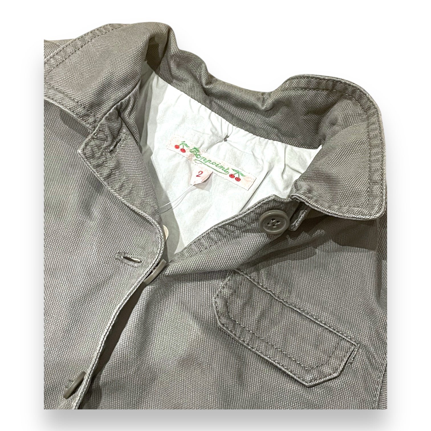 Grey baby jacket - 24 months BONPOINT - Seconde Main Grey