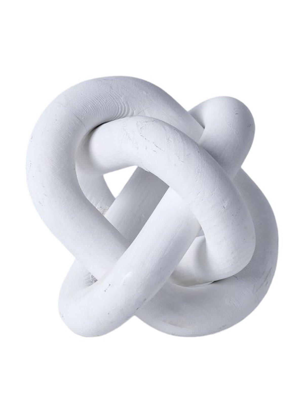 Wooden link tabletop decor FACTORY White