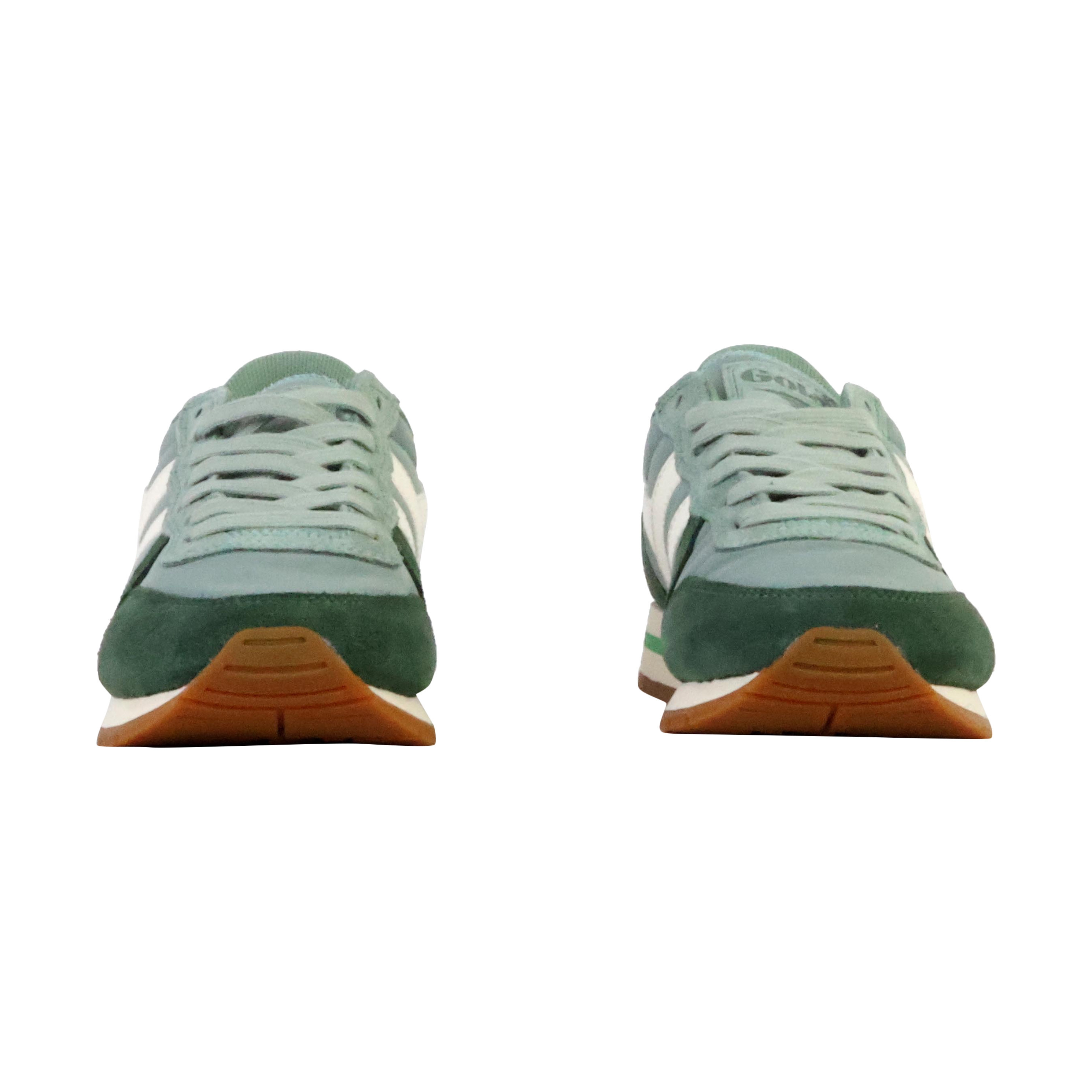 Daytona Leather Basket Sneakers GOLA Green