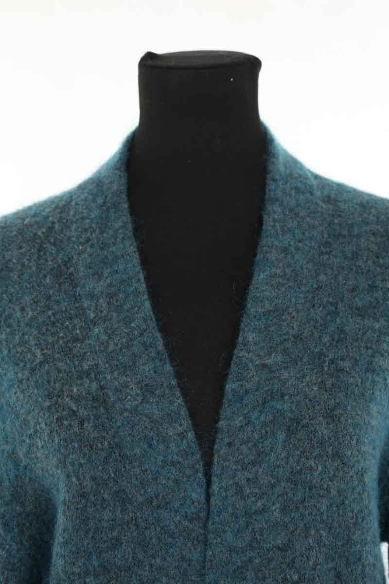Dual material cardigan ACNE STUDIOS - Seconde Main Blue