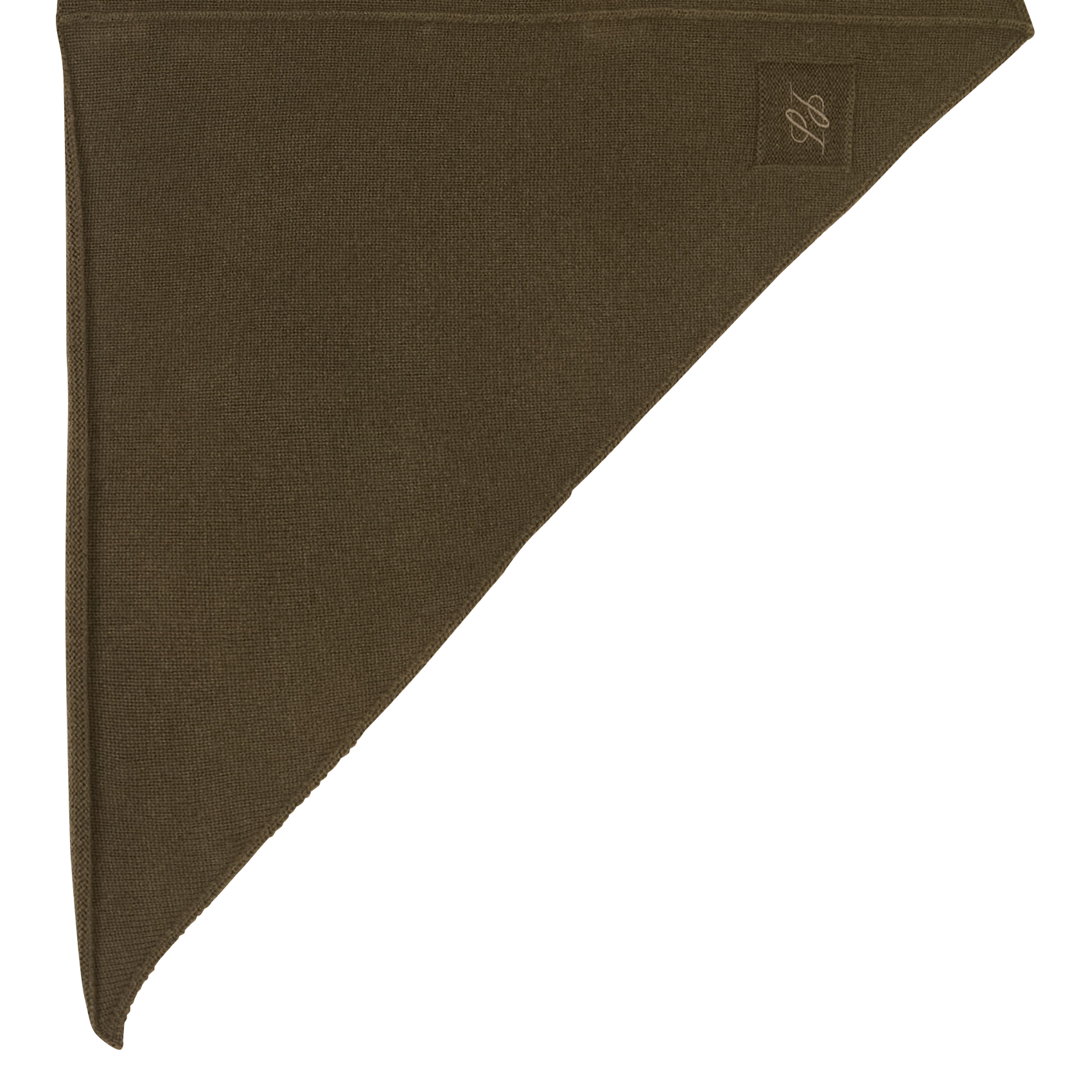 Alaska - Einfarbiger Schal aus Wolle LAURENCE BRAS Grun