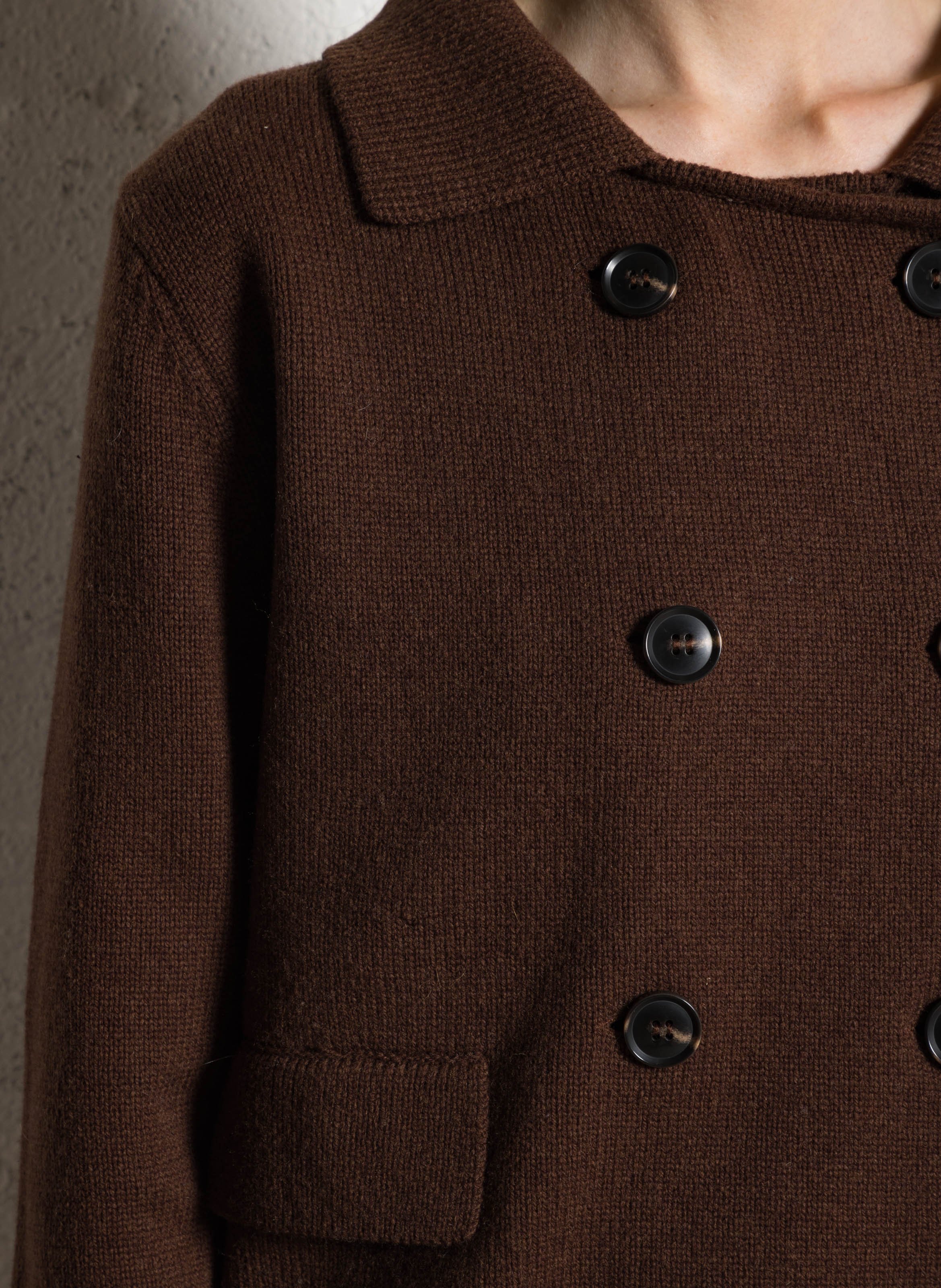 Oversized wool-blend cardigan JC SOPHIE Brown