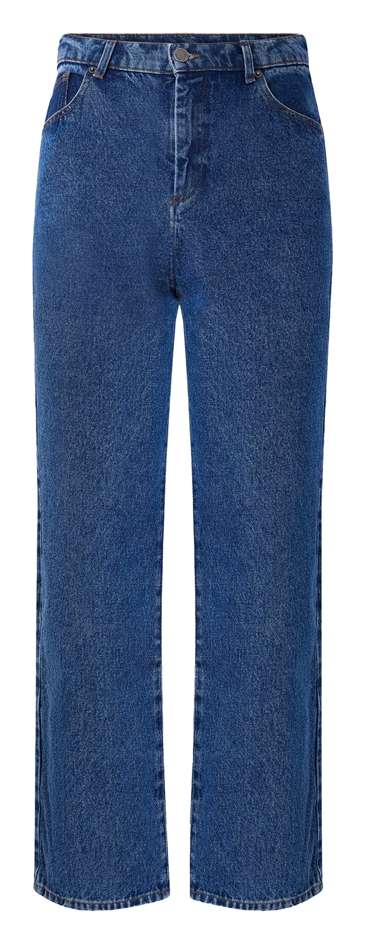 Jean droit en coton SOEUR Bleu