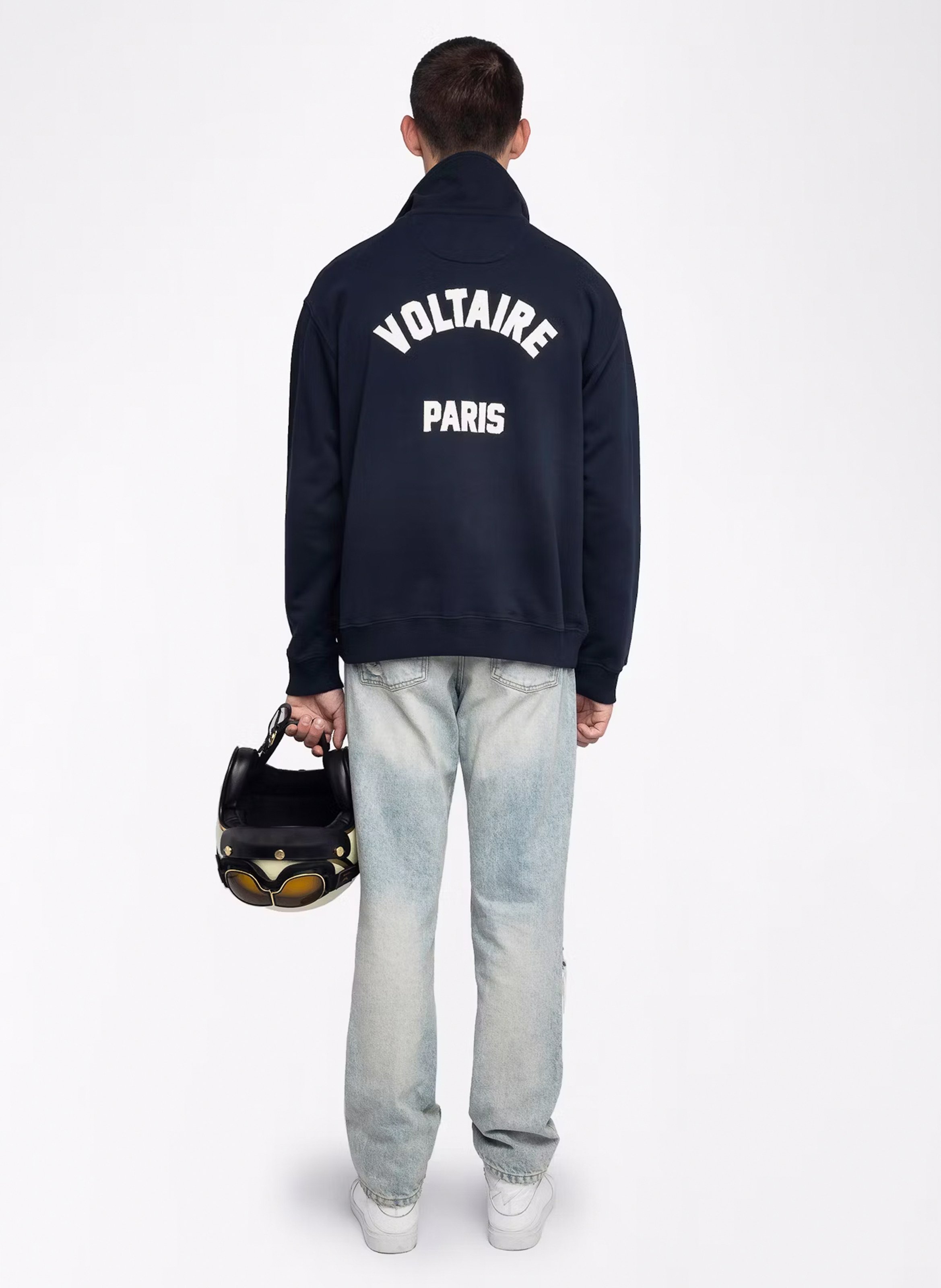 Sweat droit en coton ZADIG&amp;VOLTAIRE Bleu