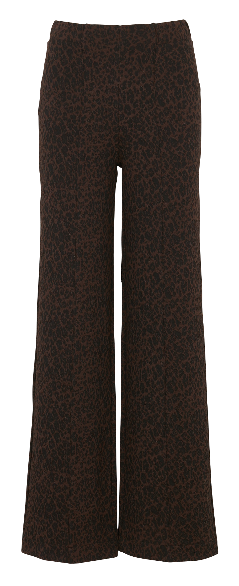 Weit geschnittene Jacquard-Hose LA FEE MARABOUTEE Braun