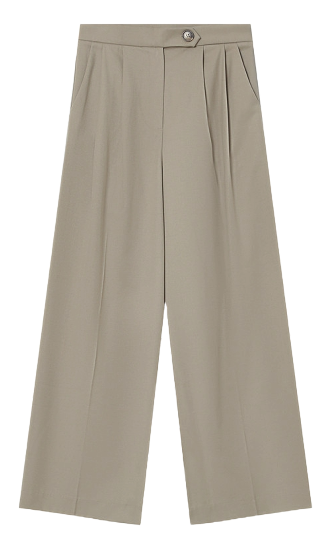 Wijde pantalon met plooien GRACE ET MILA Beige