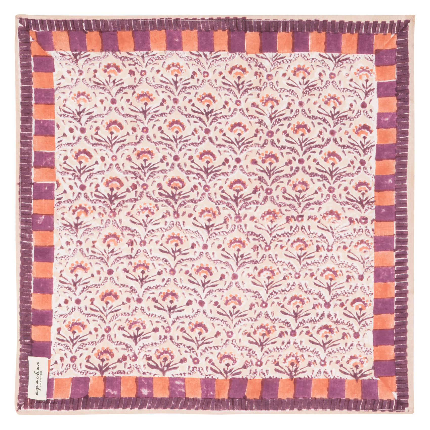 Foulard en coton APACHES COLLECTIONS Beige