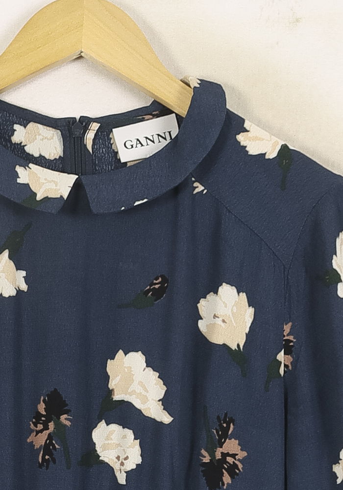 Short & Midi Dress GANNI - Seconde Main Blue