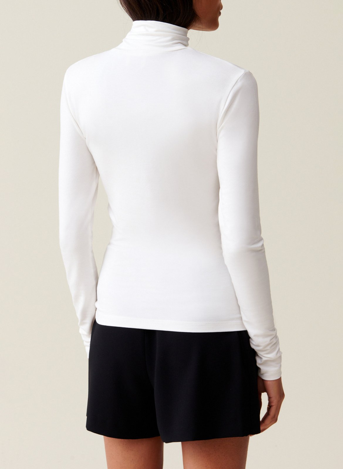 Top manches longues col cheminé CLAUDIE PIERLOT Beige