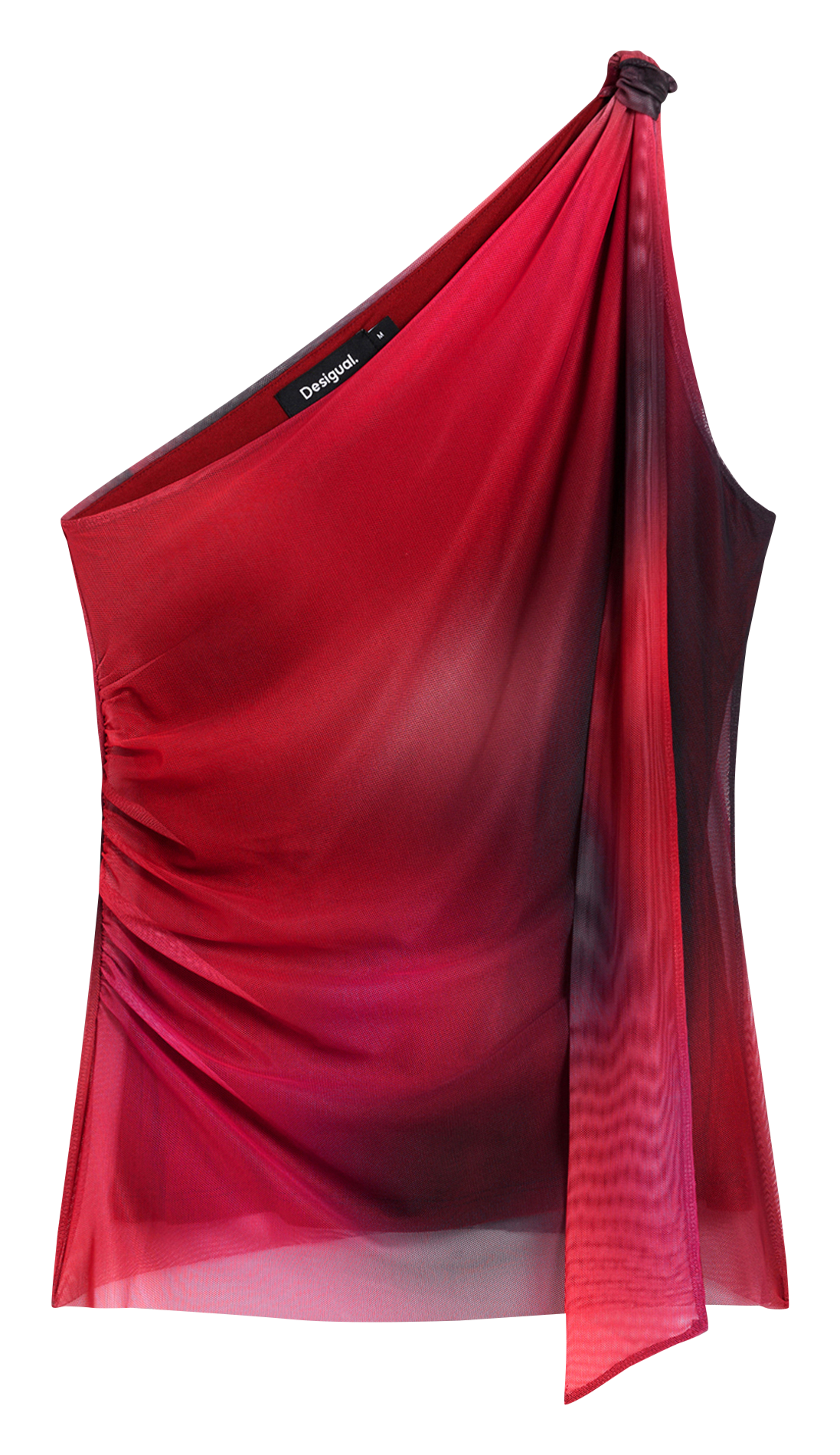 Mouwloze top met strikhalternek DESIGUAL Rood