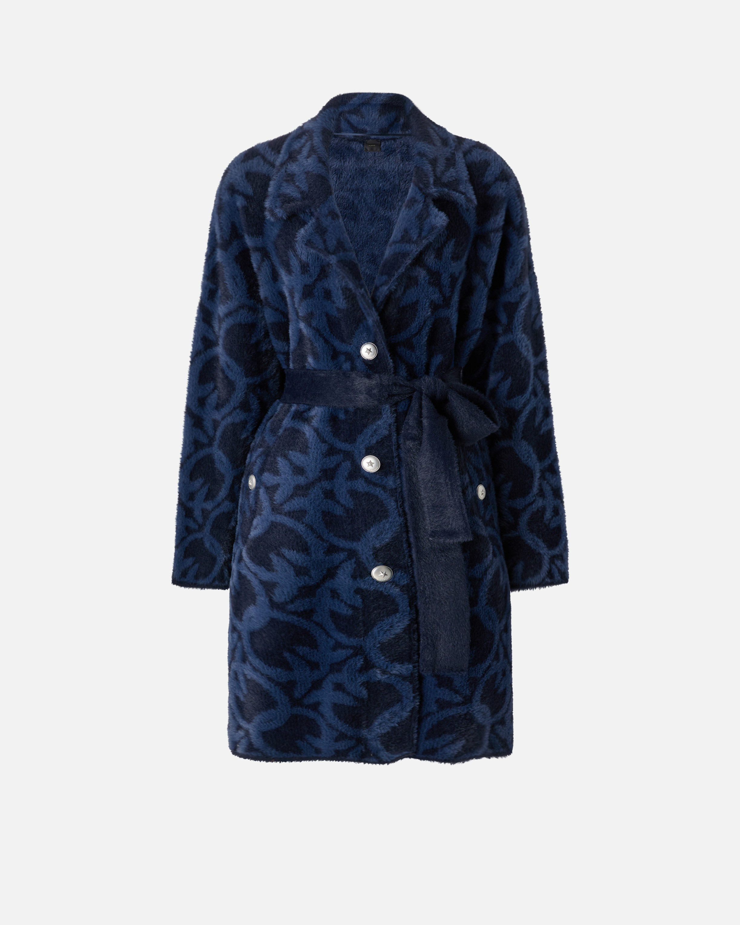 Coat with matching belt PINKO Blue
