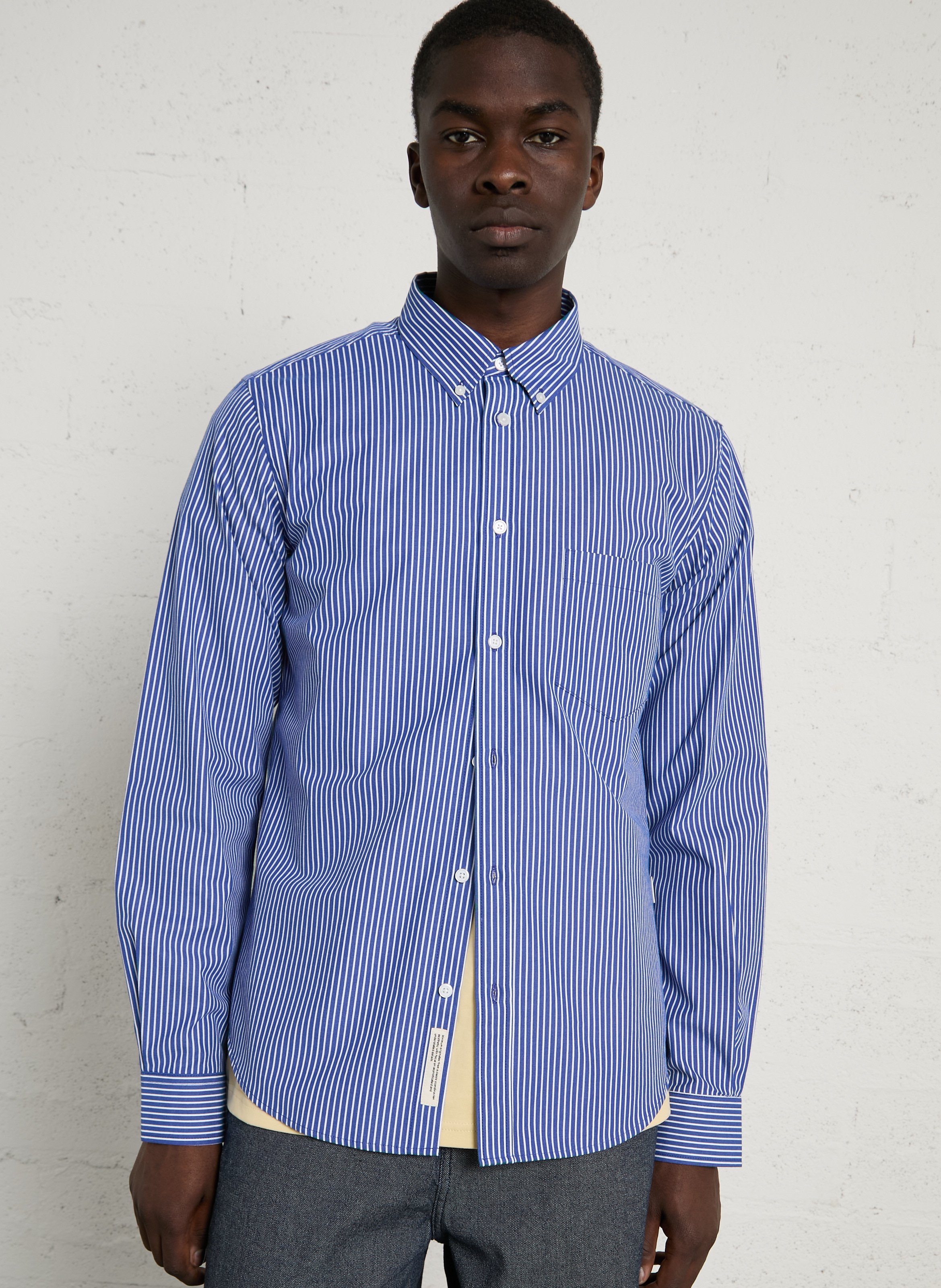 Ramie shirt MINIMUM Blue