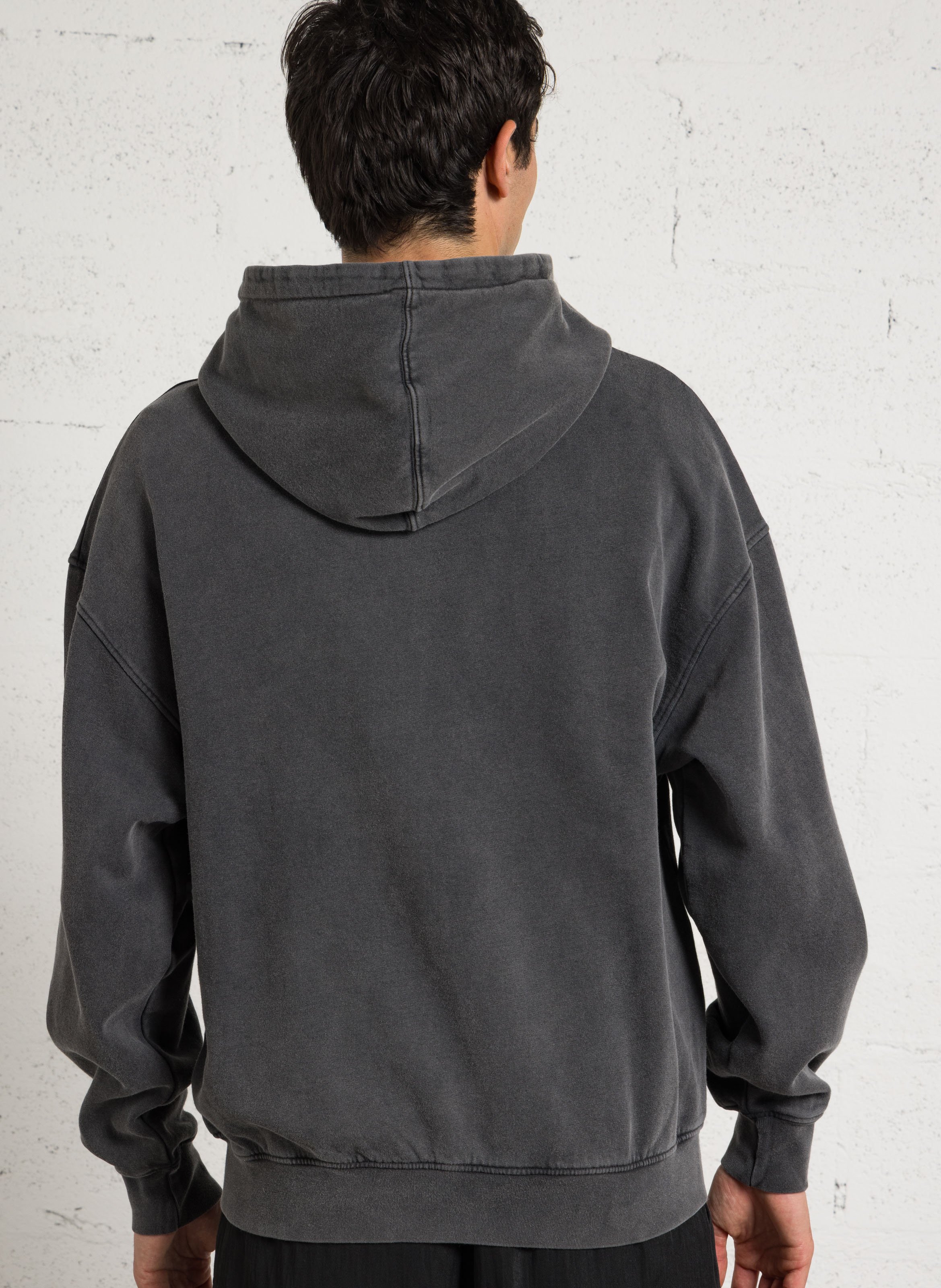 Baumwoll-Sweatshirt mit Reißverschluss und Kapuze COLORFUL STANDARD Schwarz