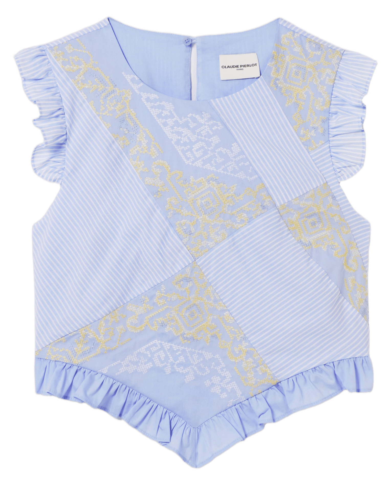 Top droit col rond rayé CLAUDIE PIERLOT Multicolore