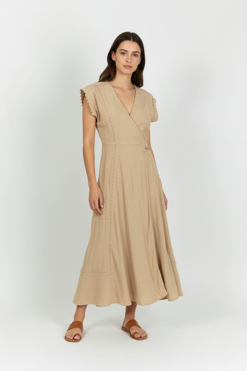 Robe longue STELLA FOREST - SECONDE MAIN Beige