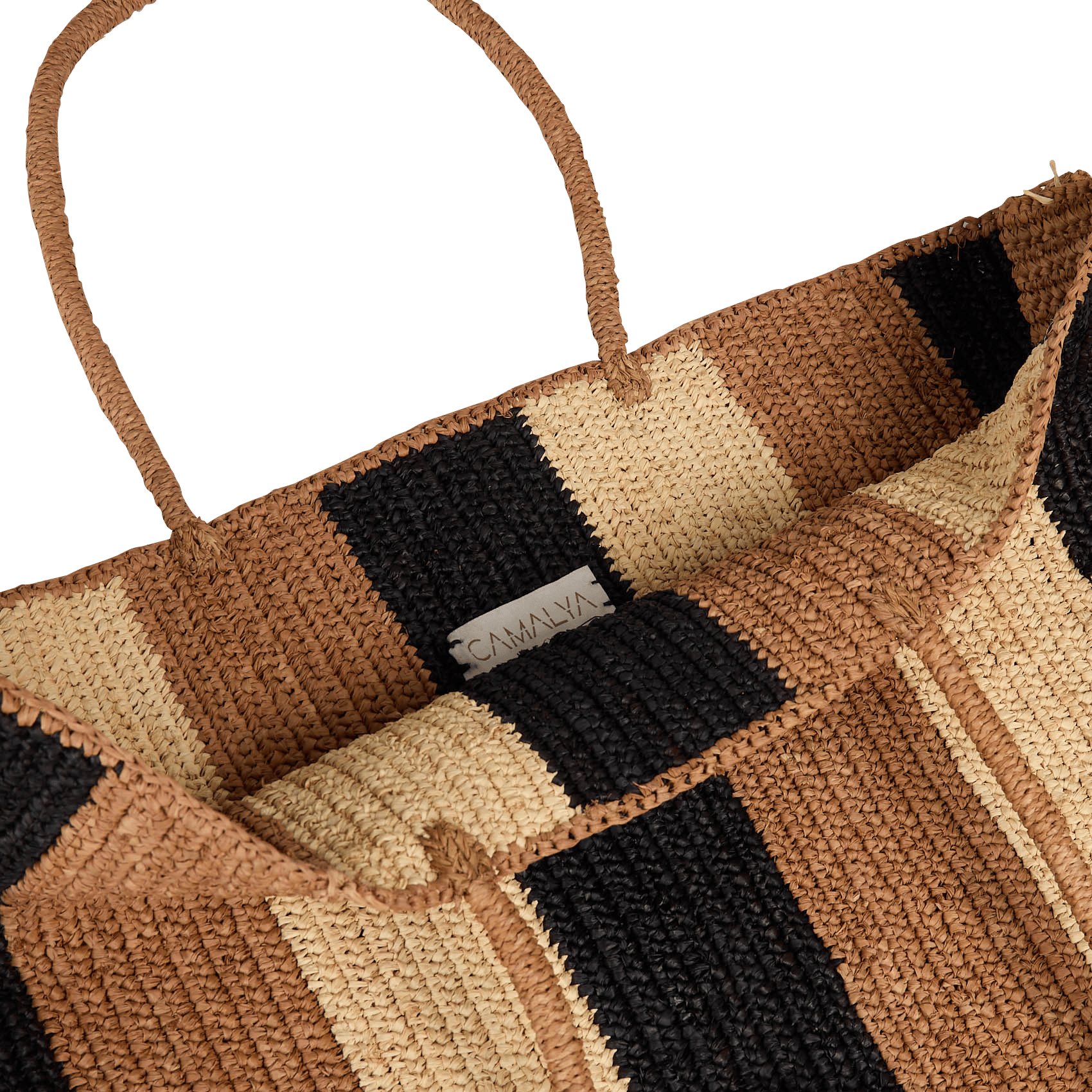 Shopping bag in rafia CAMALYA Beige