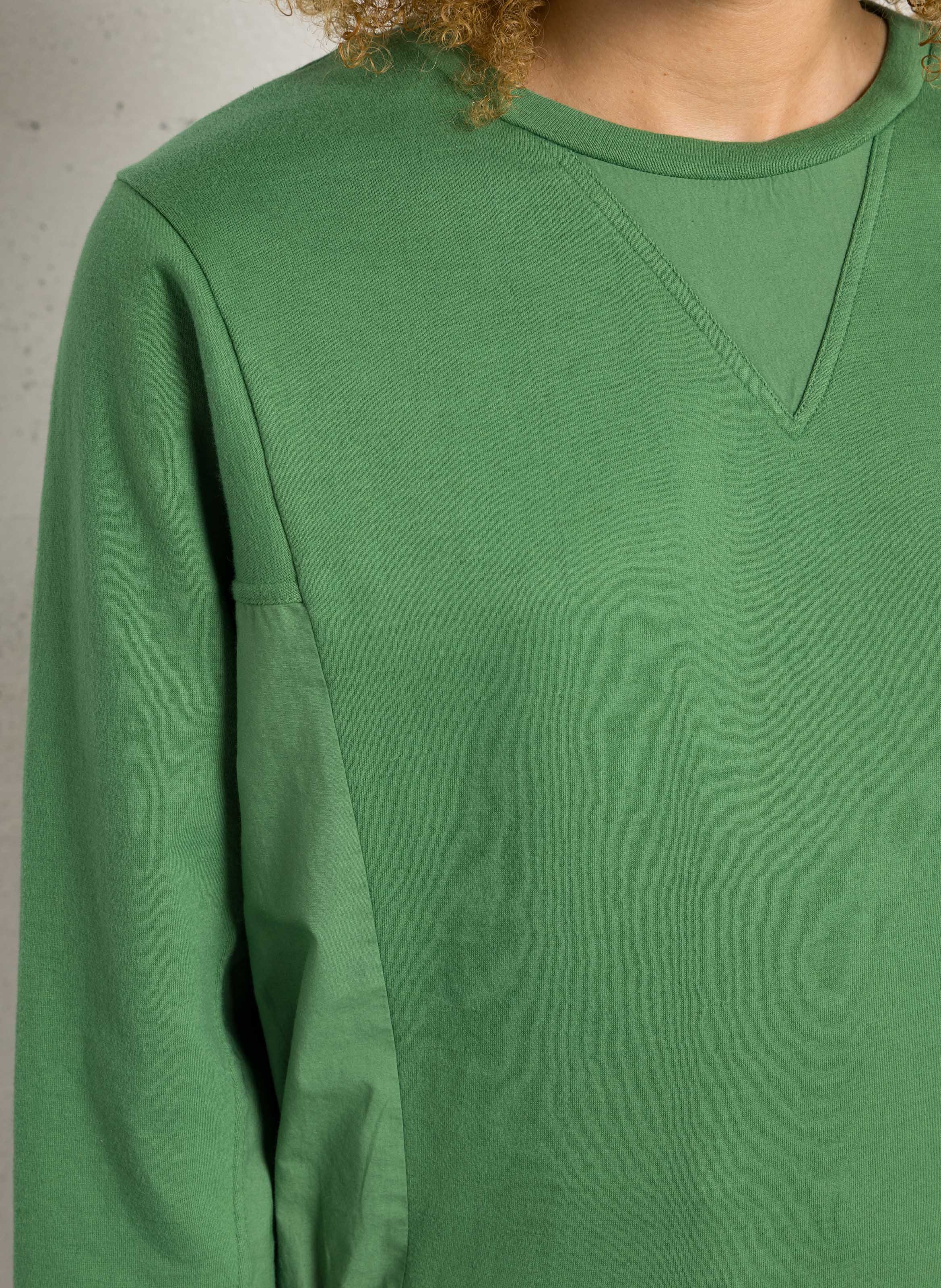 Sweat oversize en coton bio mélangé LEON & HARPER Vert