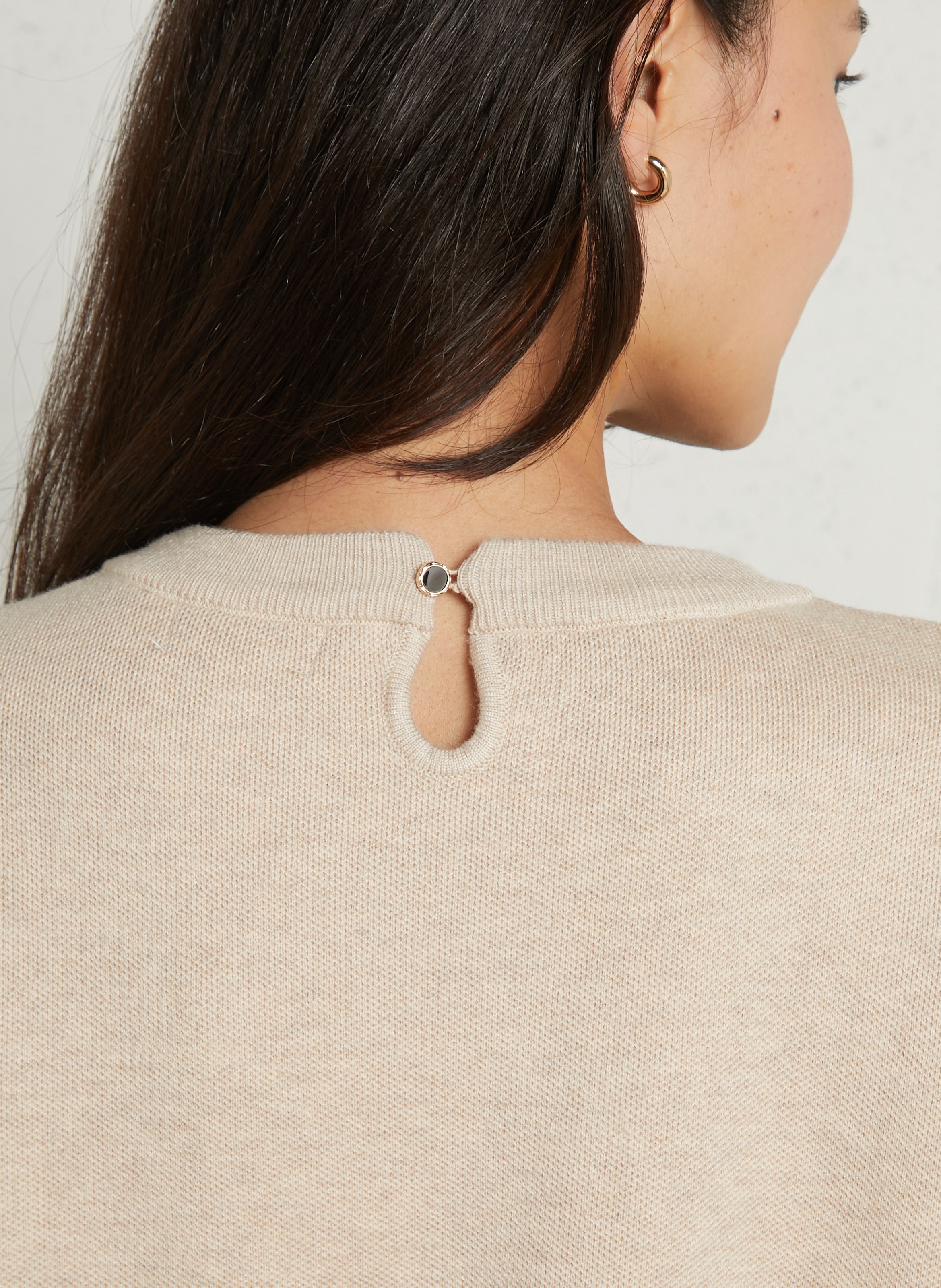 High-neck sweater SUNCOO Beige
