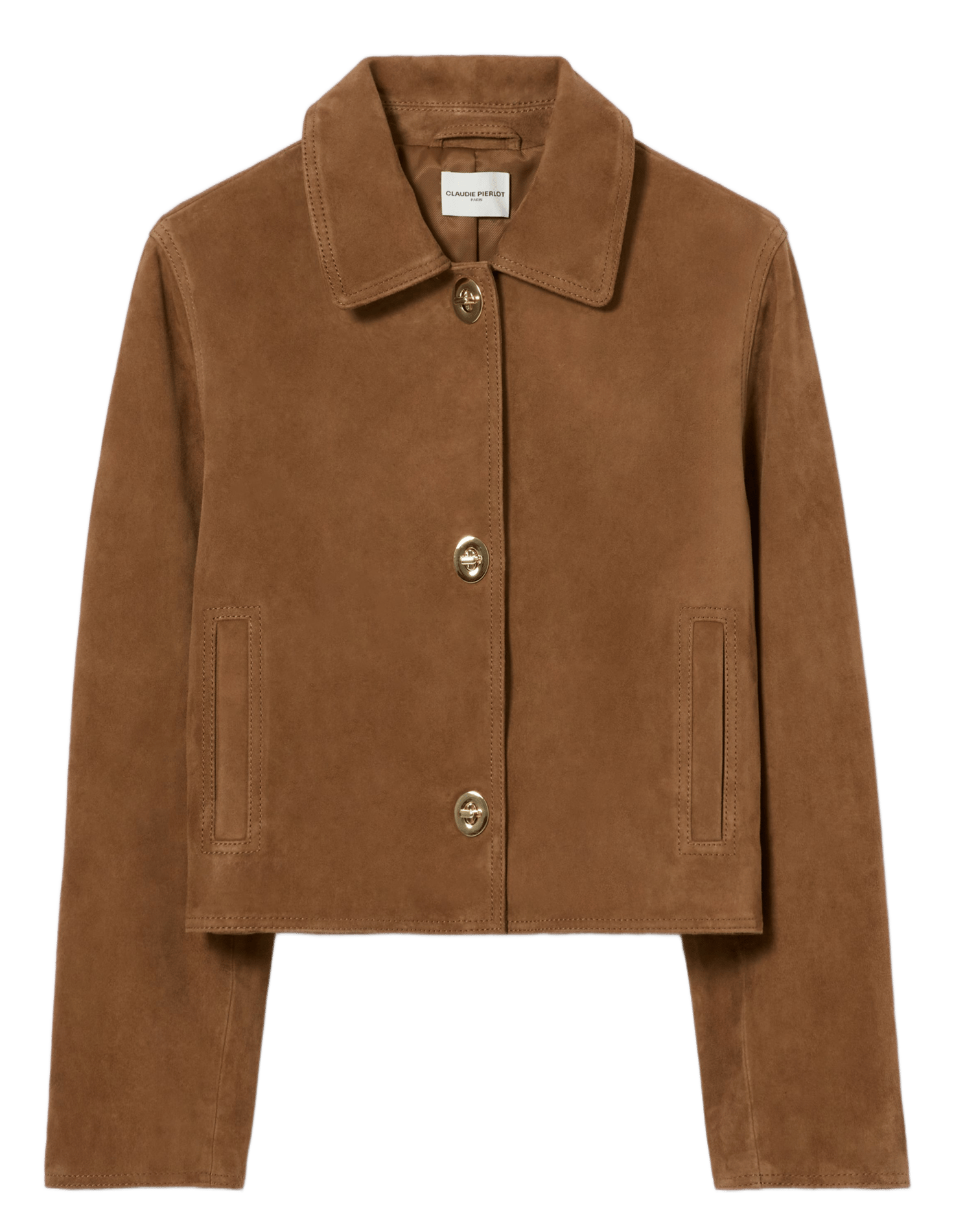 Blouson en suède CLAUDIE PIERLOT Beige