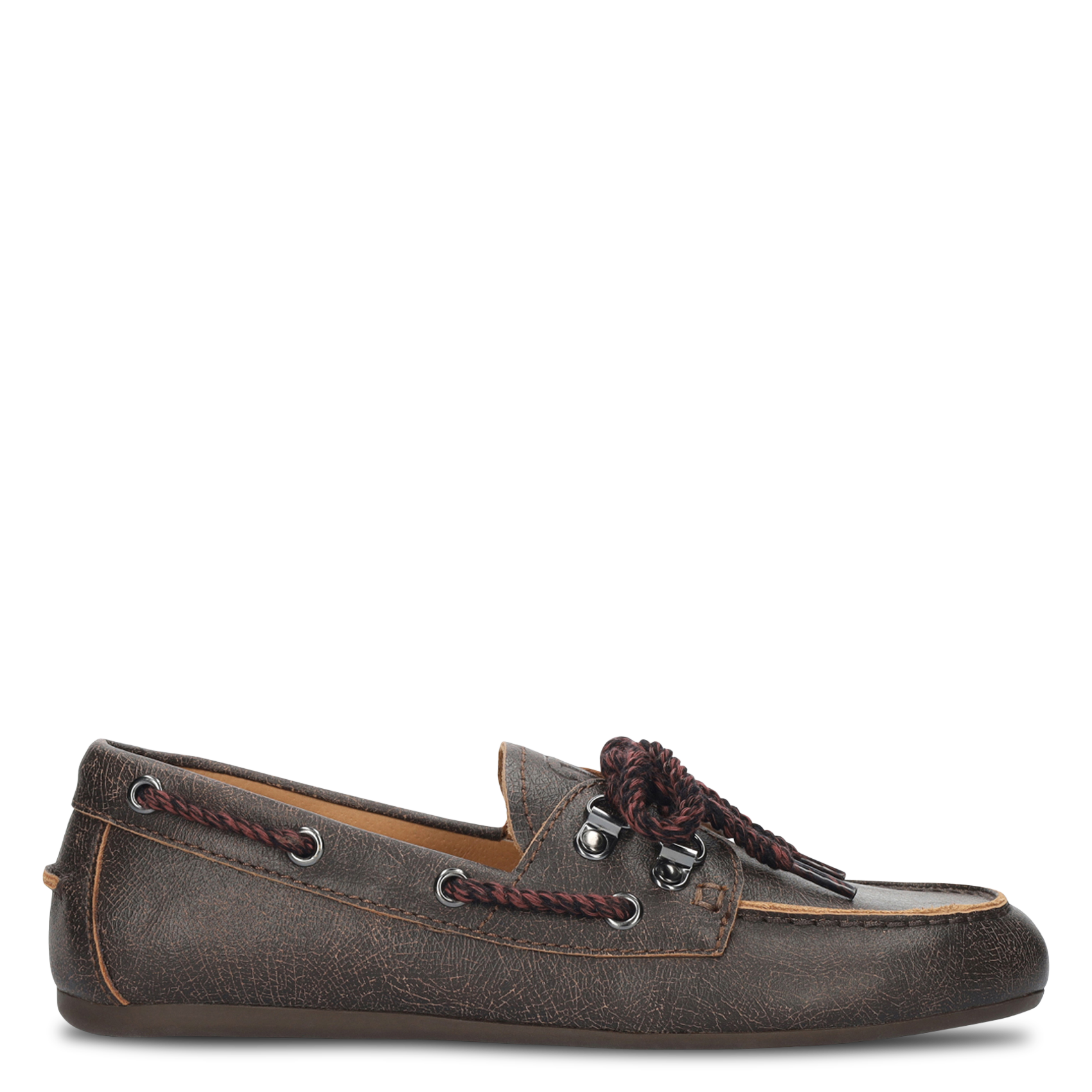 Lace-up leather loafers BIBI LOU Brown