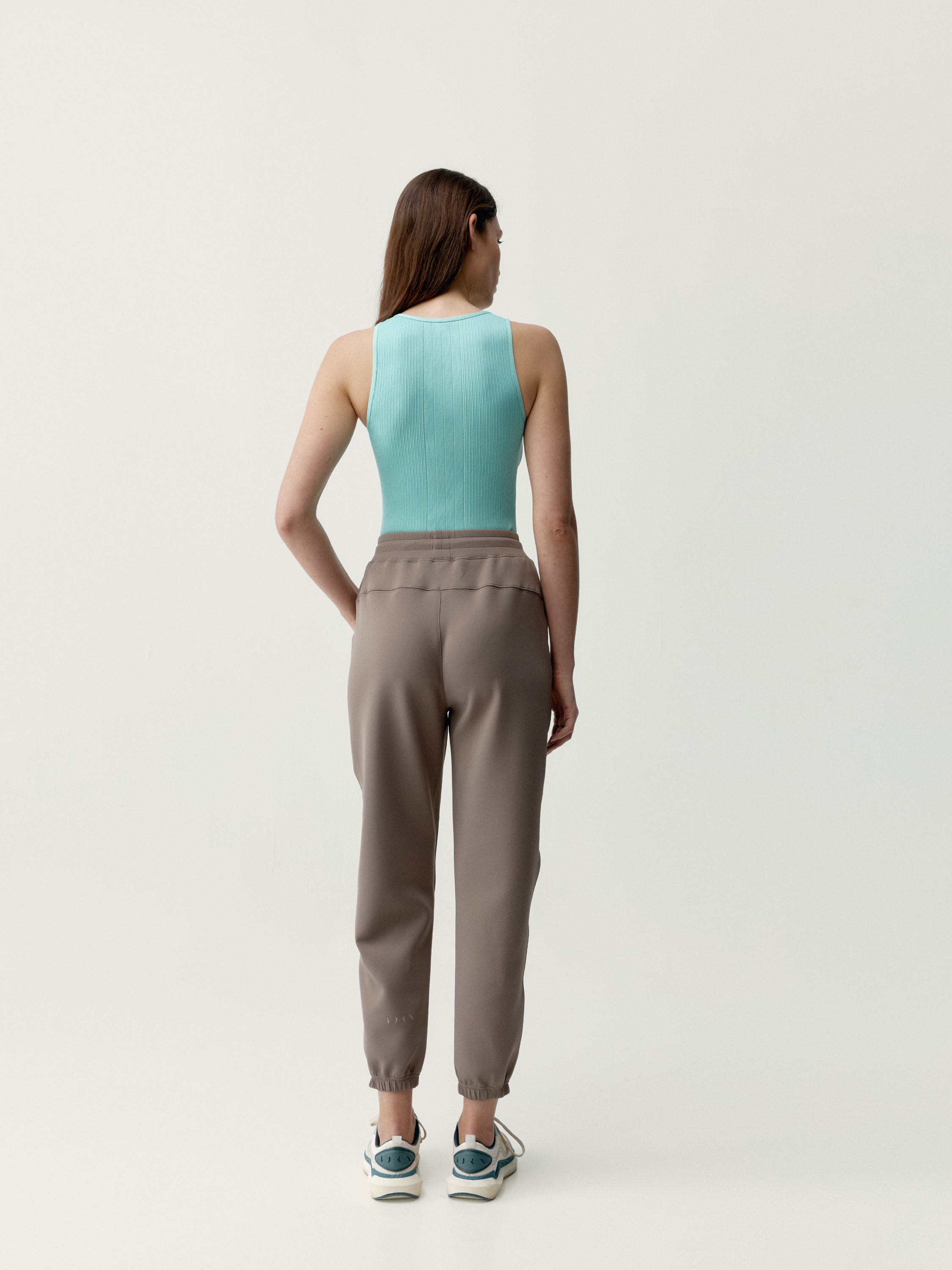 Seamless sleeveless sports t-shirt BORN Green