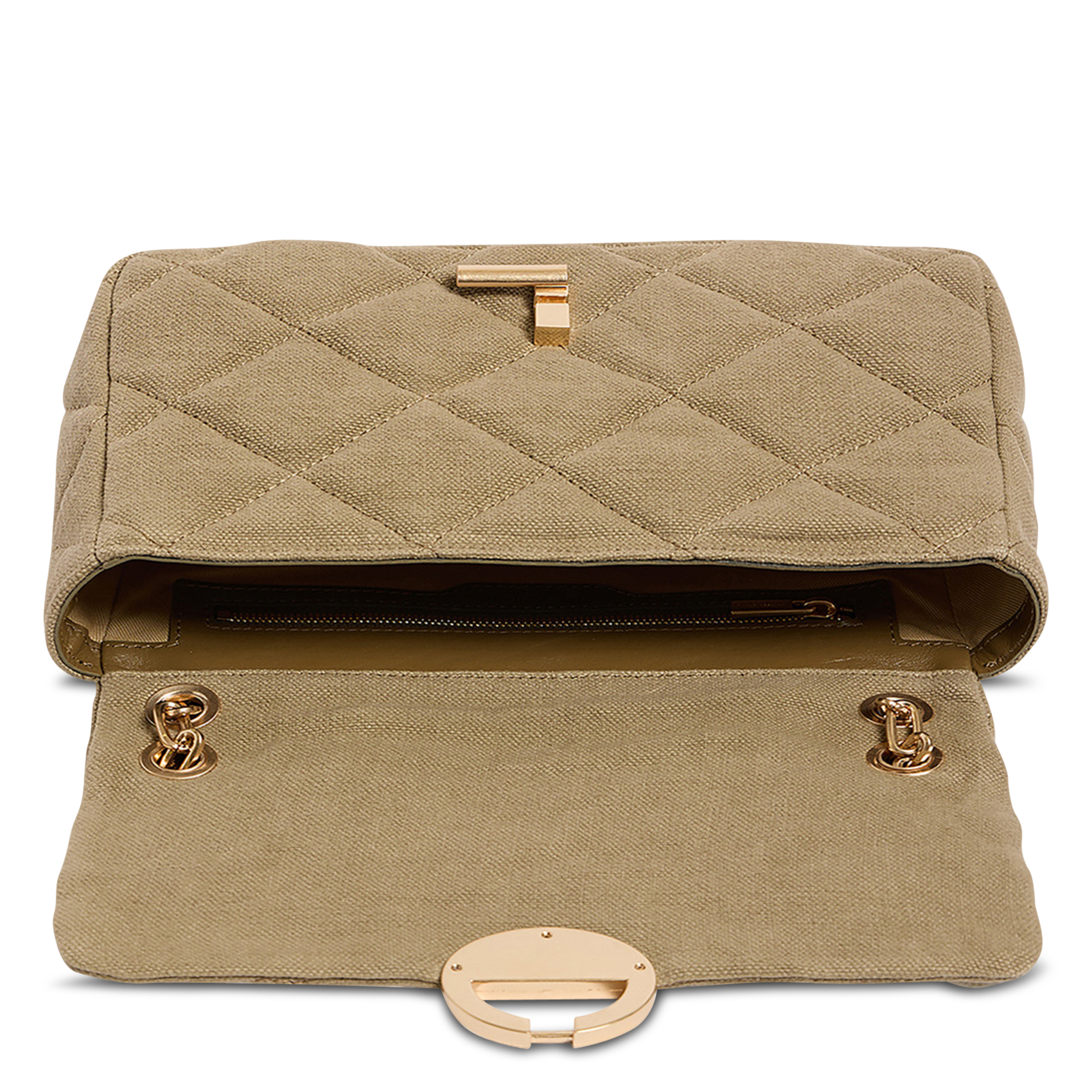 Sac bandoulière en lin | Beige VANESSA BRUNO Femme
