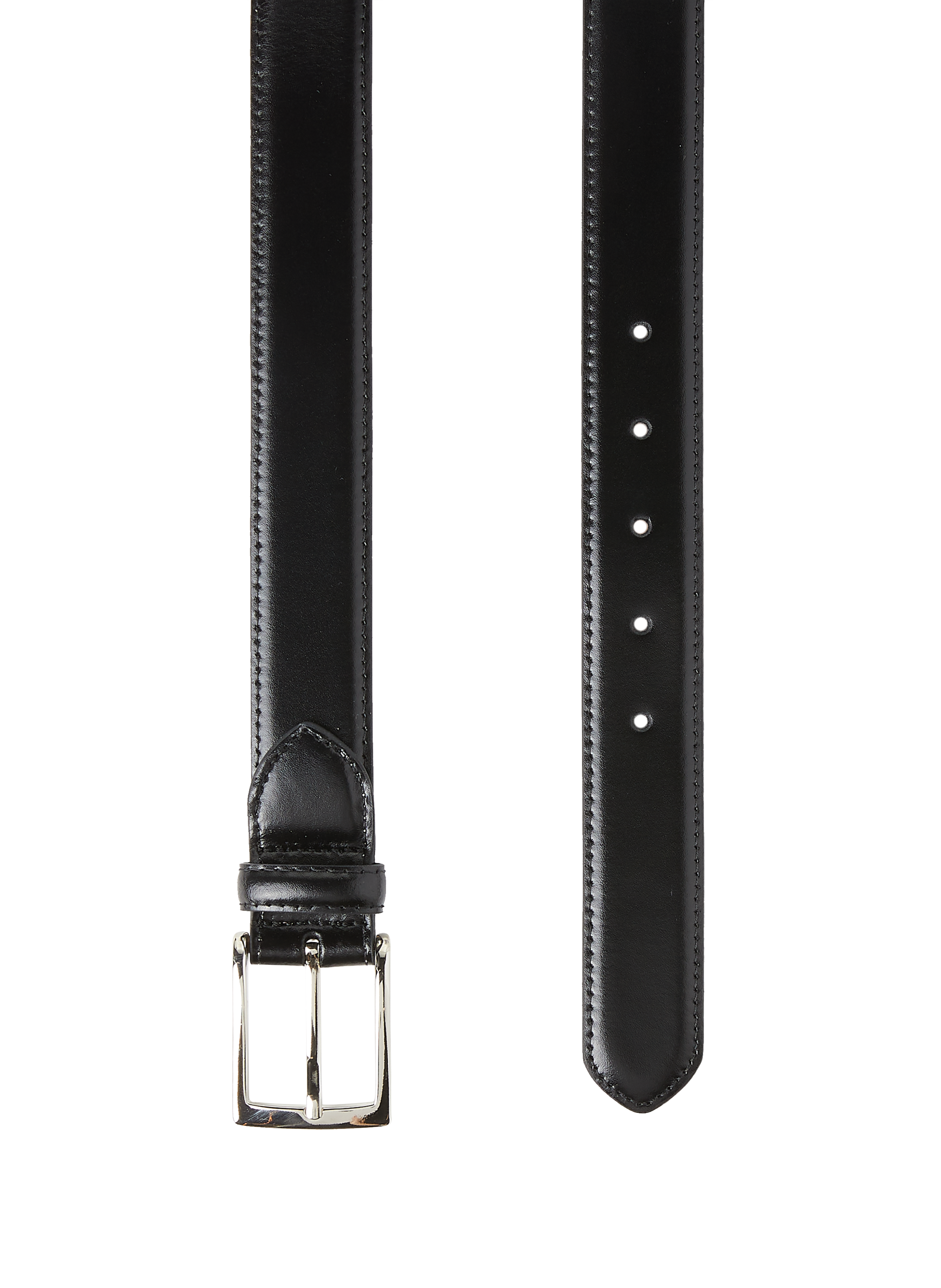 Black city leather belt CEI LEY PT49 35mm AU PRINTEMPS PARIS Black