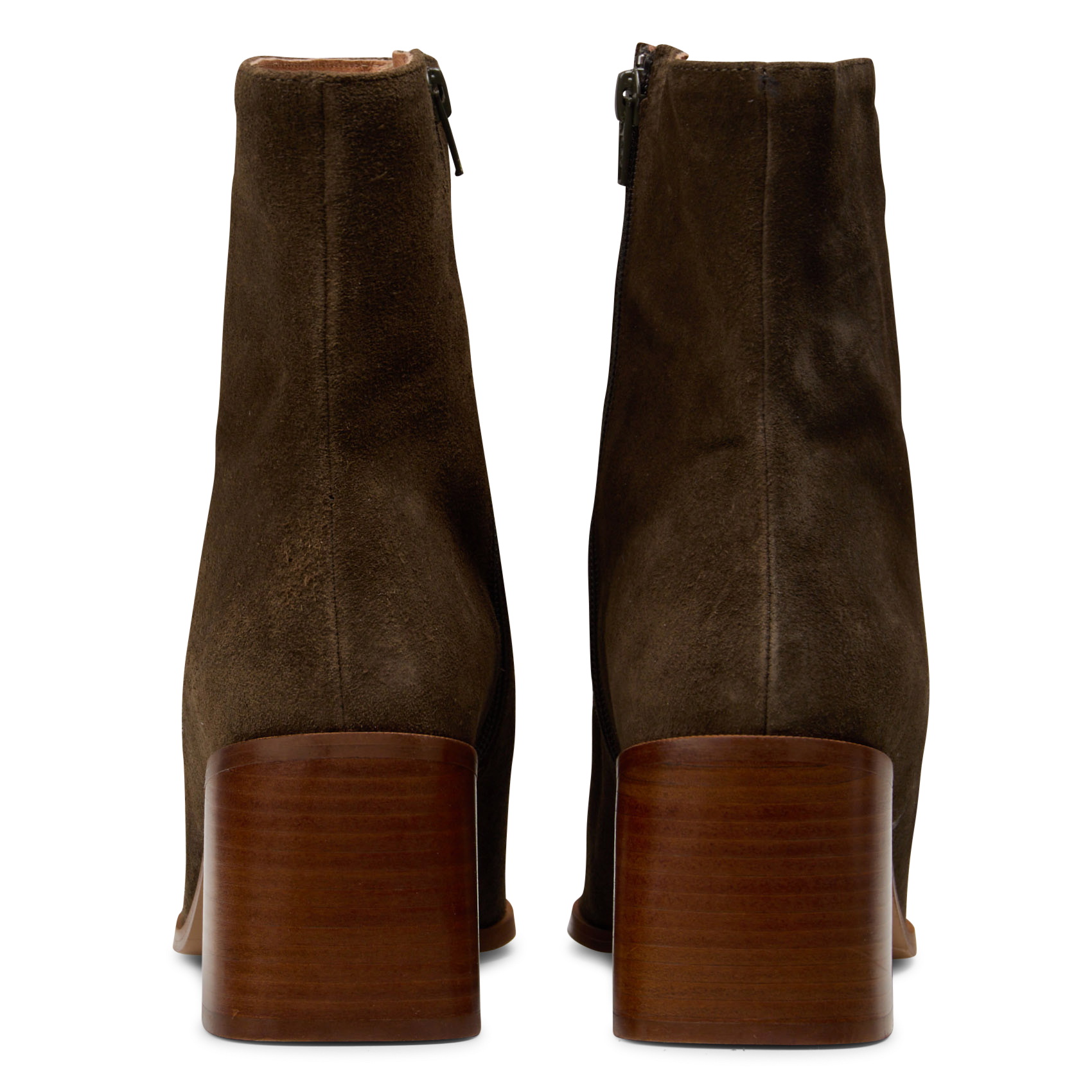 Leren enkellaarzen | Kaki MELLOW YELLOW Dames