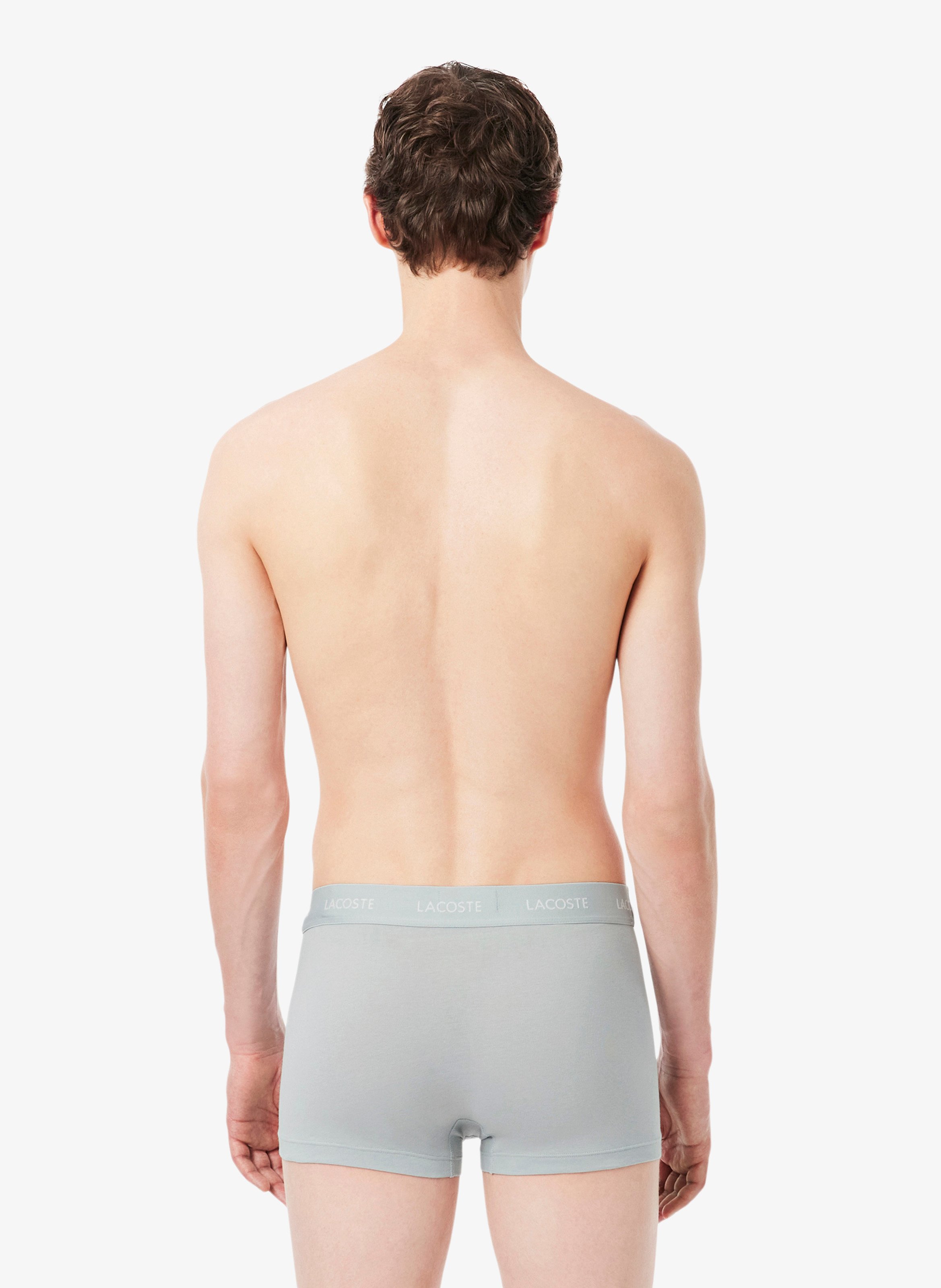 Set of 3 short boxer briefs in blended cotton LACOSTE Multicolored