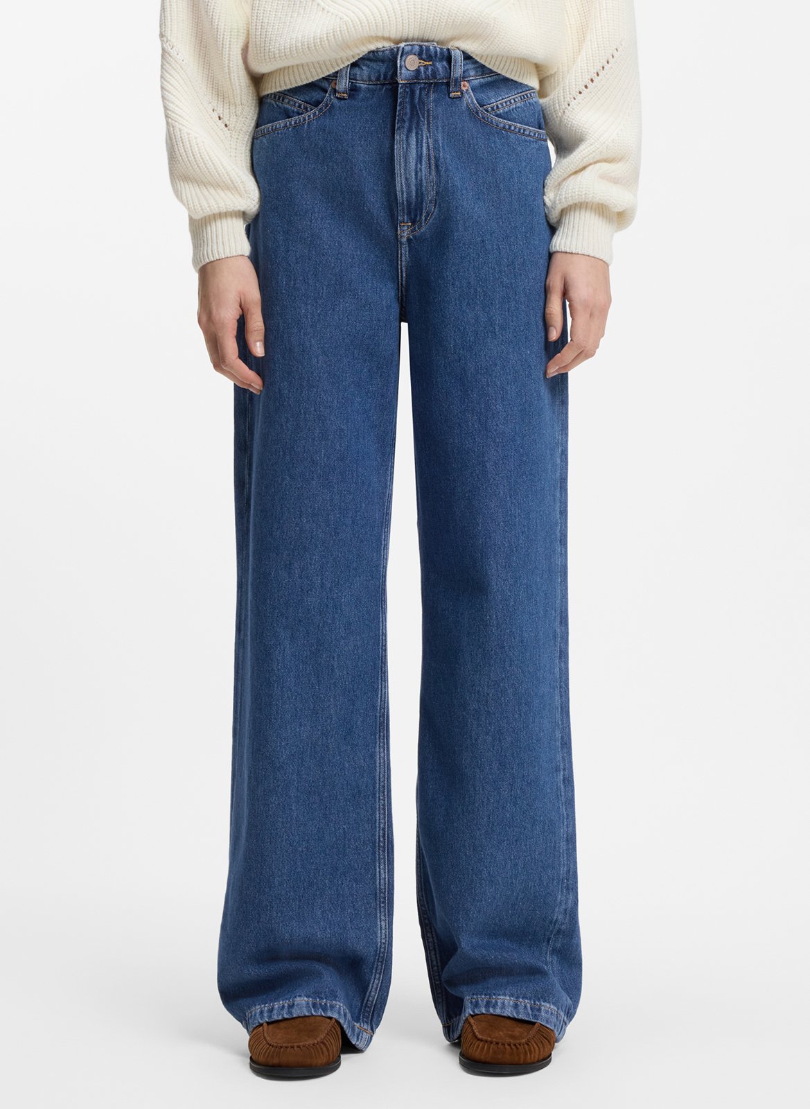 Jean droit en coton BOSS Blue