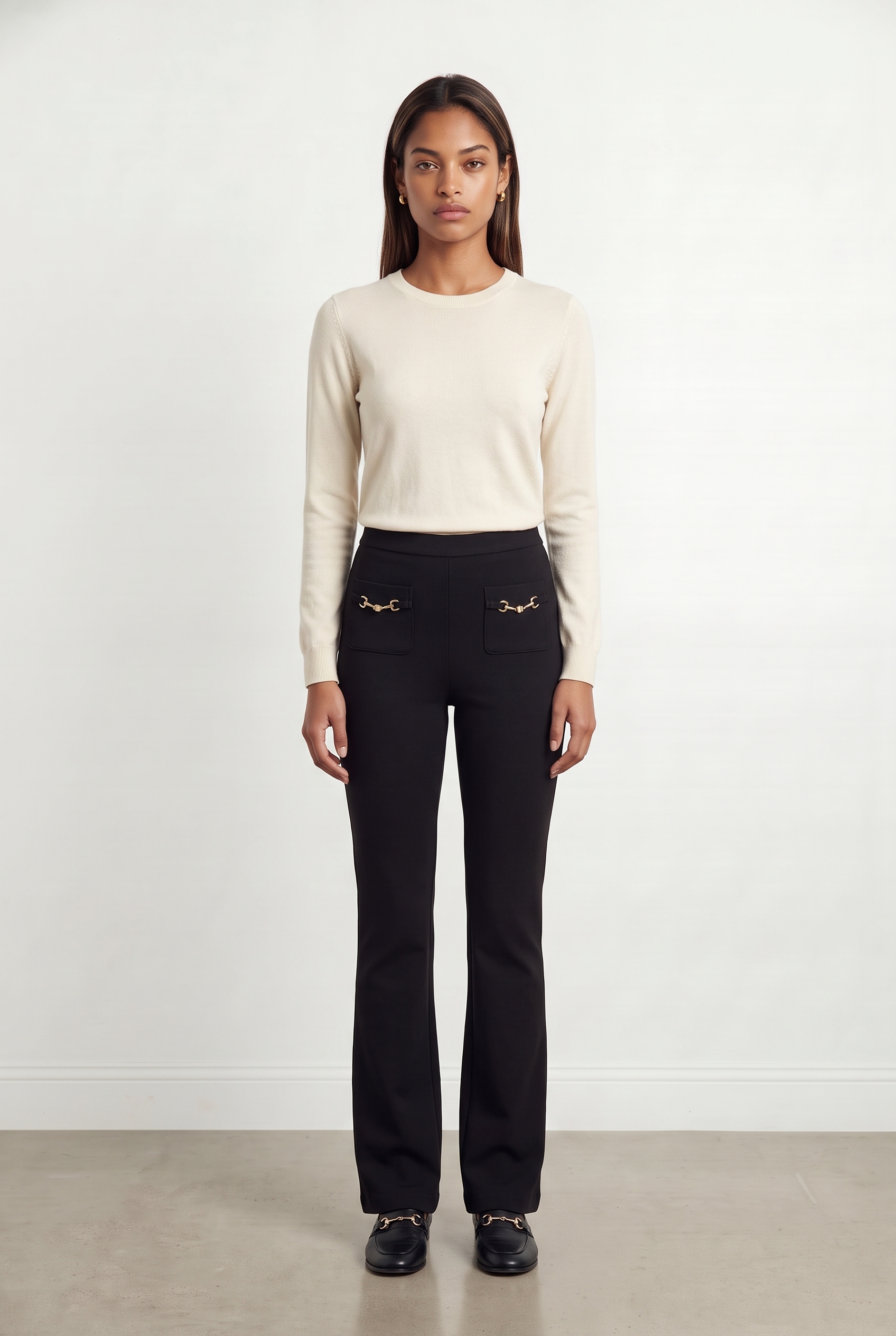 Pants TARA JARMON - Seconde Main Black