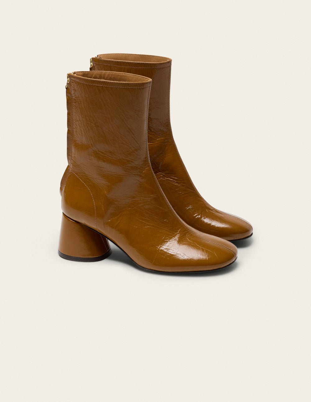Bottines à talons ODAJE Marron