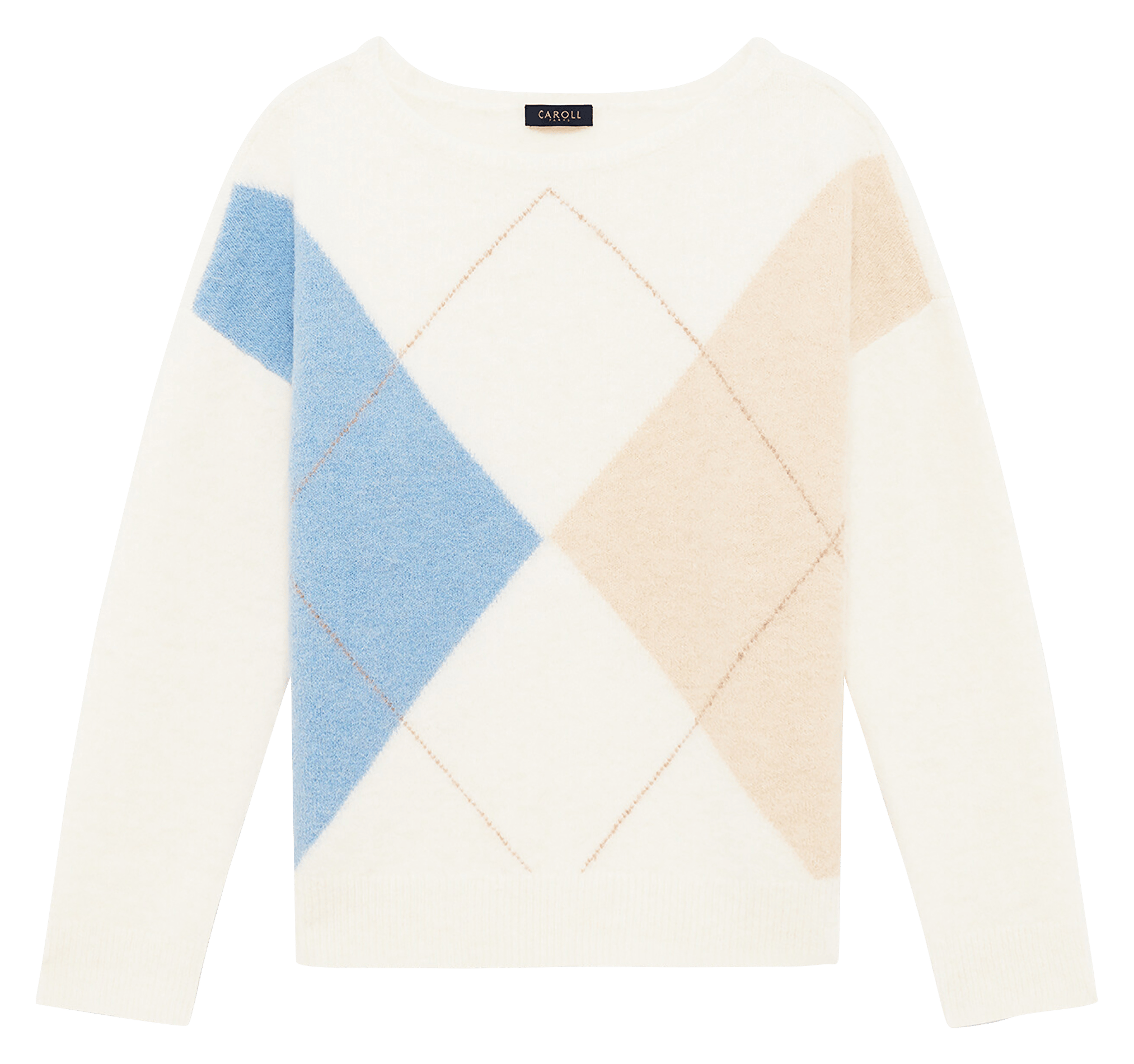 Gerade geschnittener Wollmix-Pullover | Beige CAROLL Damen
