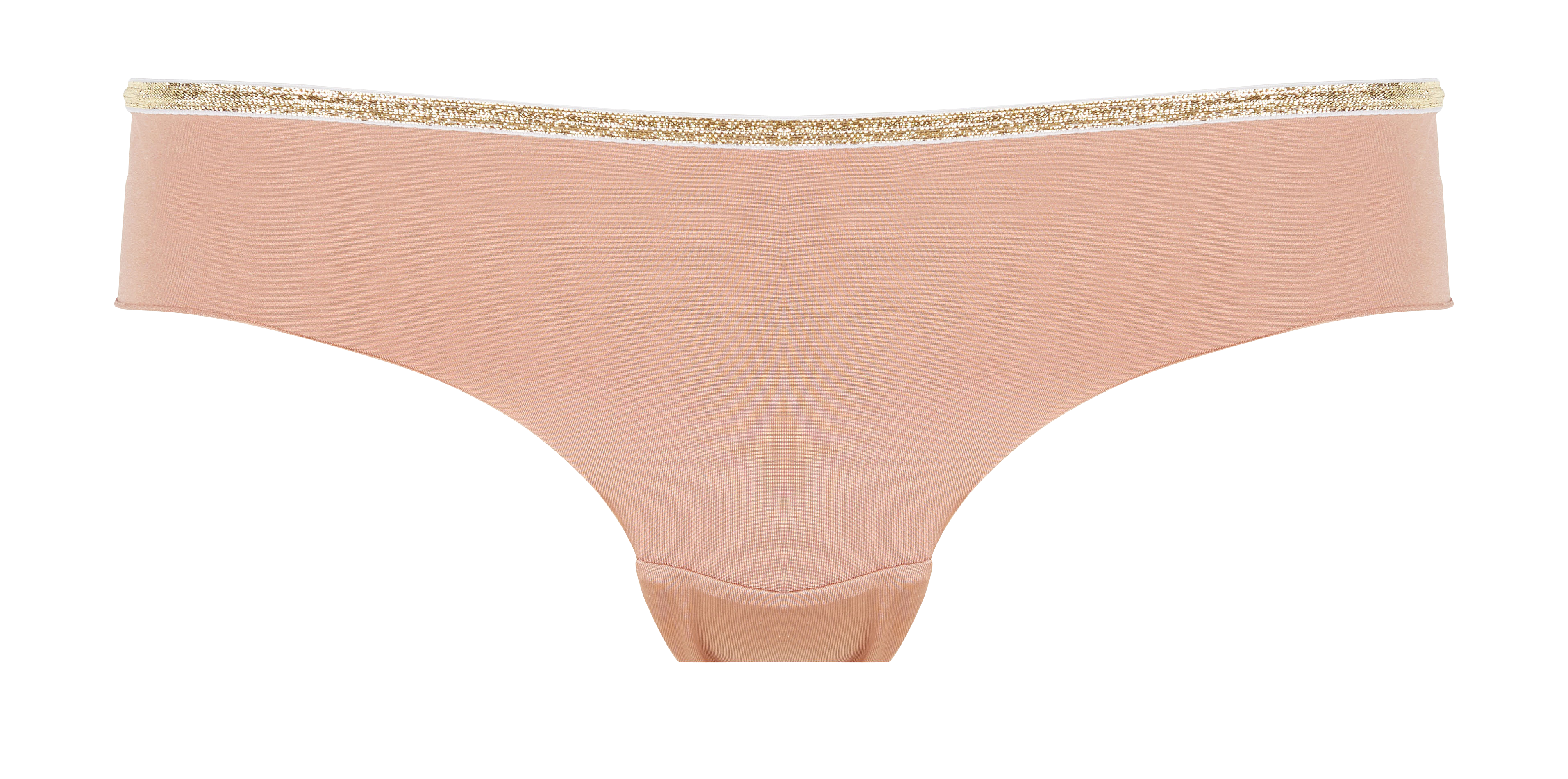Satiny Brazilian G-string with lurex LA NOUVELLE Pink