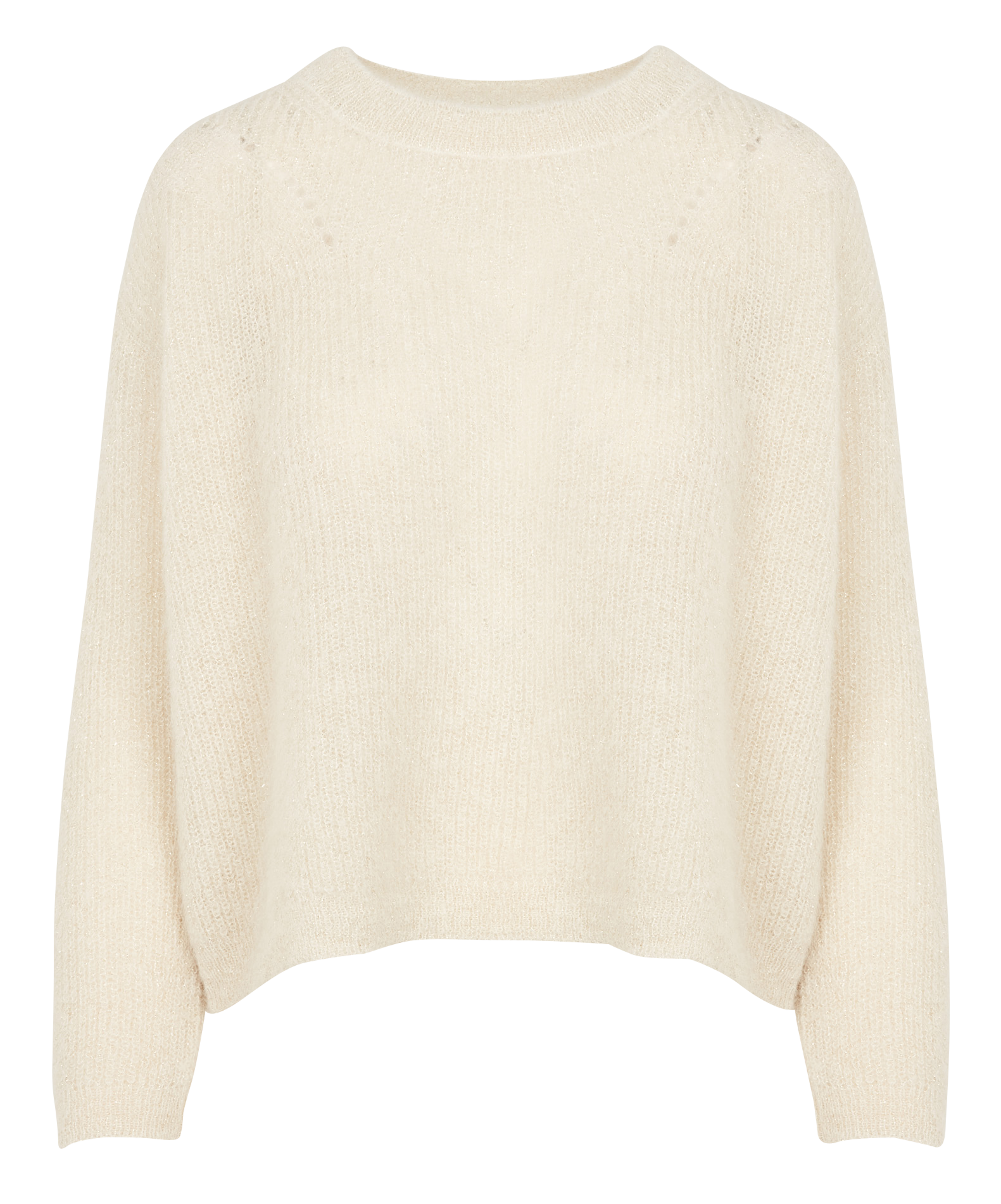 Pull ample col rond en maille métallisée  SUD EXPRESS