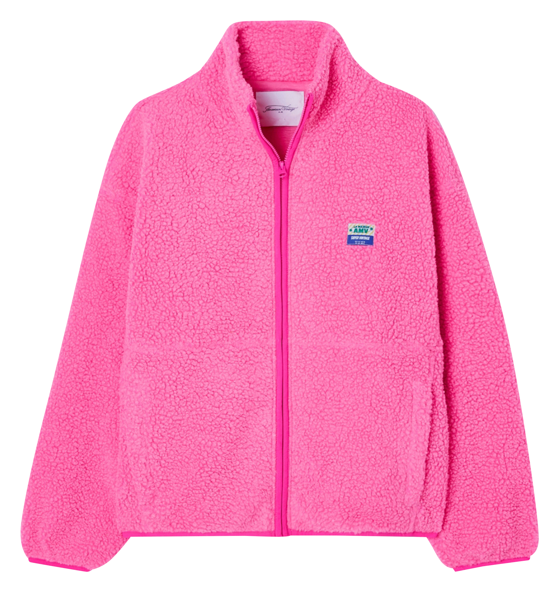 Fleecejacke mit Reißverschluss AMERICAN VINTAGE Rosa
