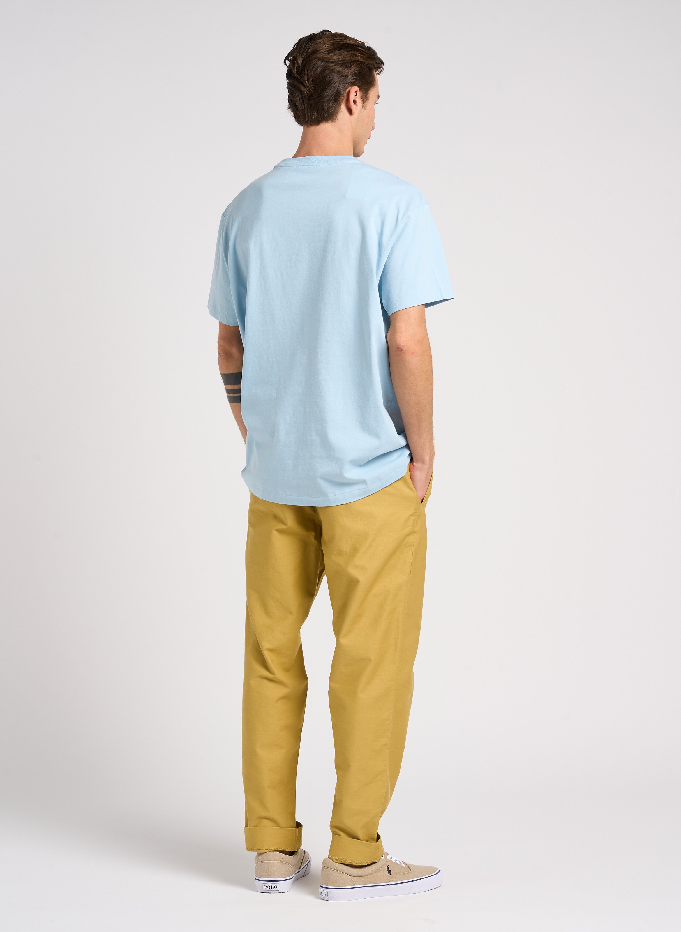 Straight-leg cotton pants PAUL SMITH Khaki