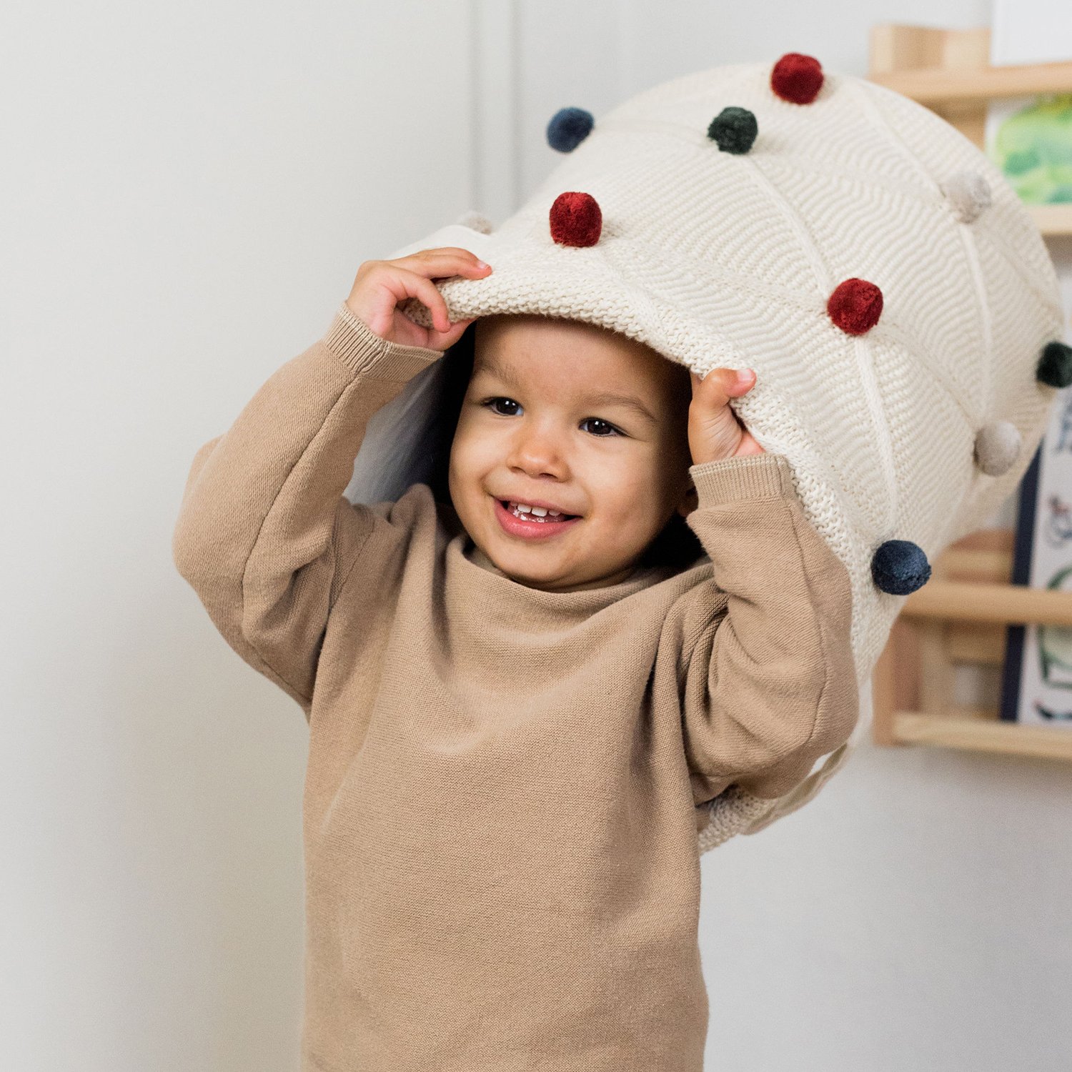 Pompom storage basket KINDSGUT Sheer