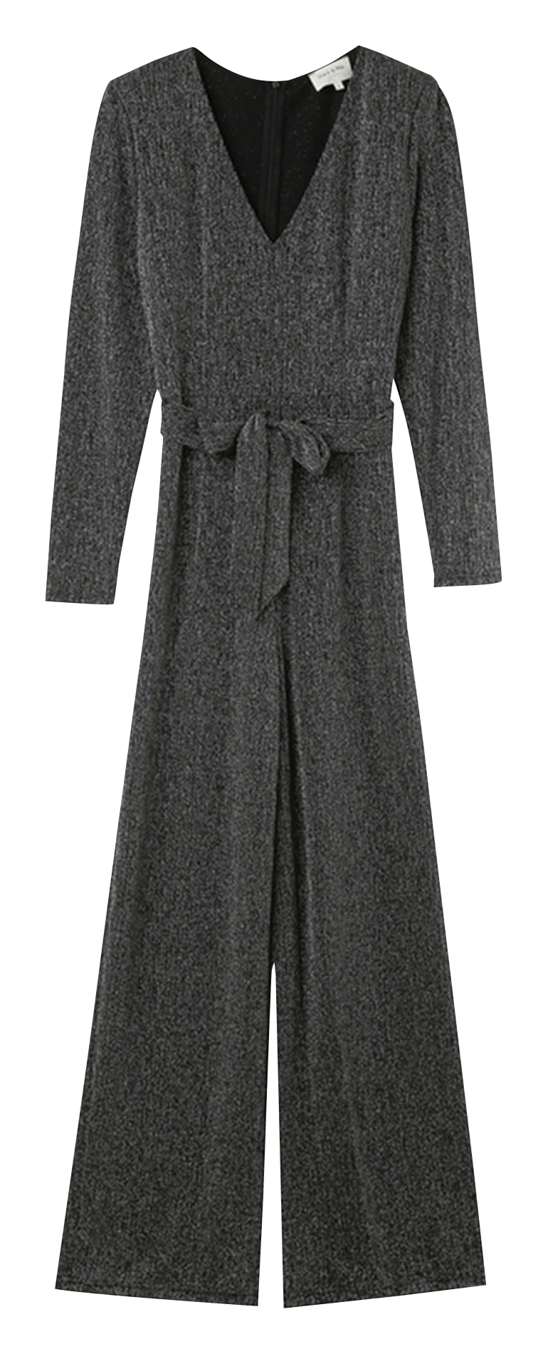 Combinaison longue ceinturée GRACE ET MILA Gris