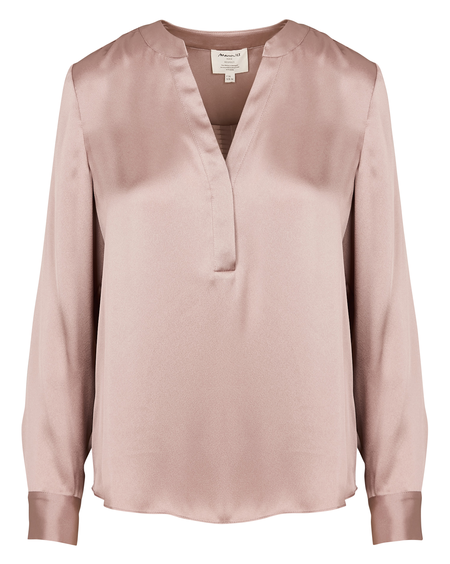 Tunisian collar blouse MAISON 123 Pink