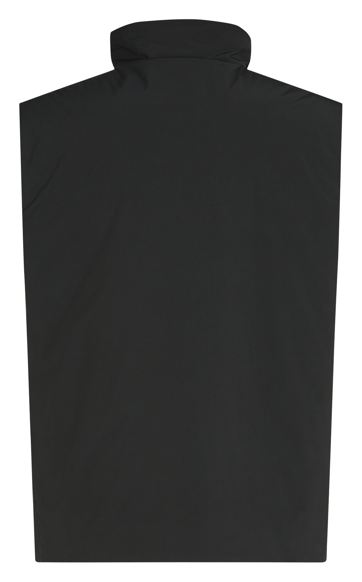 Veste sans manches col montant Noir