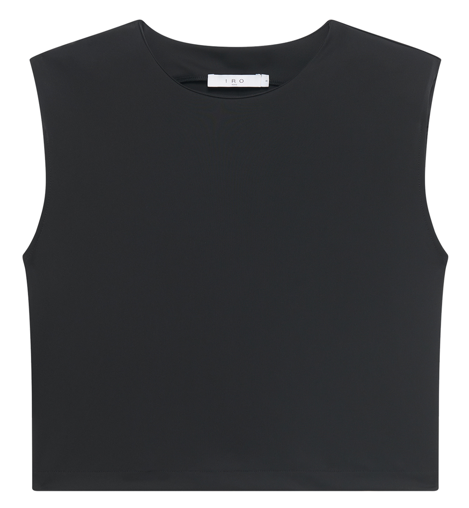 Short-sleeved T-shirt with shoulder pads IRO Black
