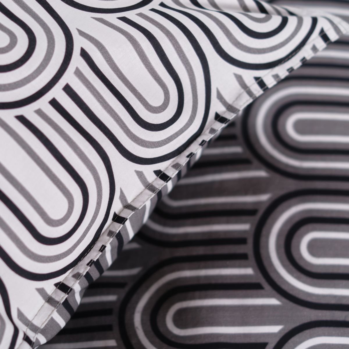 Printed cotton bed set TODAY LINGE DE MAISON White