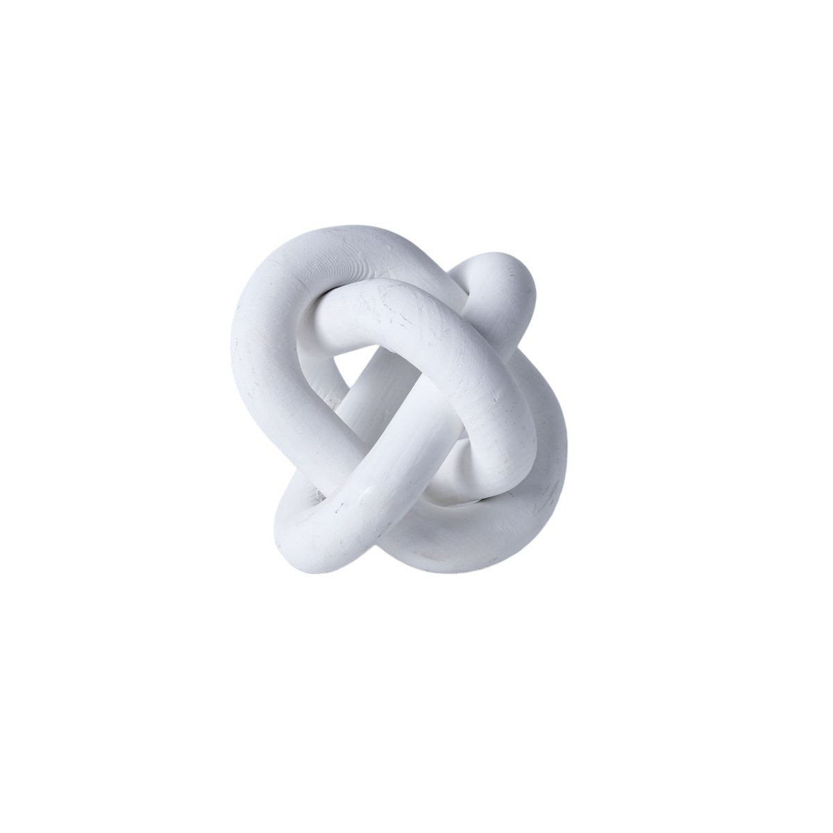 Wooden link tabletop decor FACTORY White